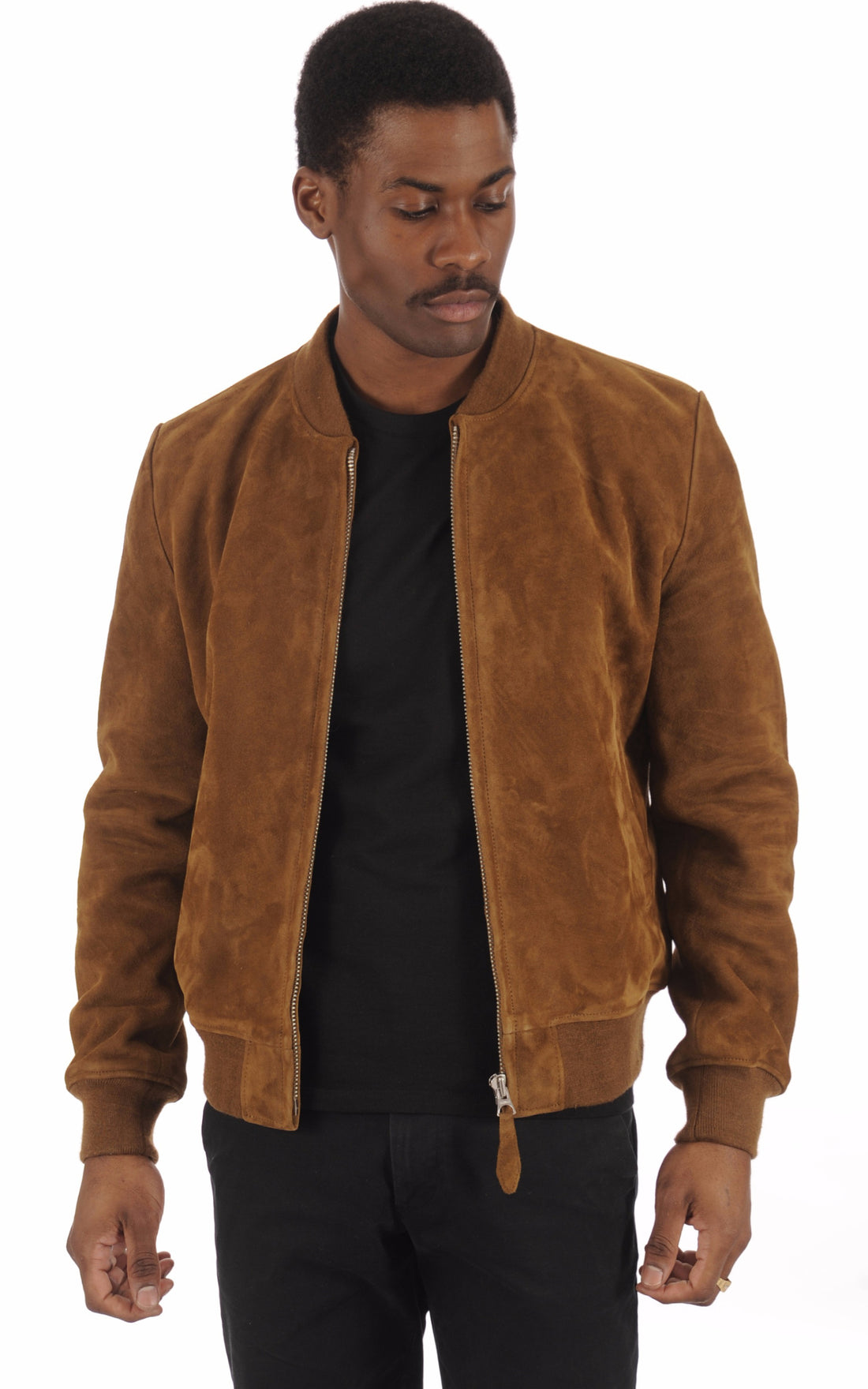 A "LC300" Camel Schott Blouson Homme opened photo