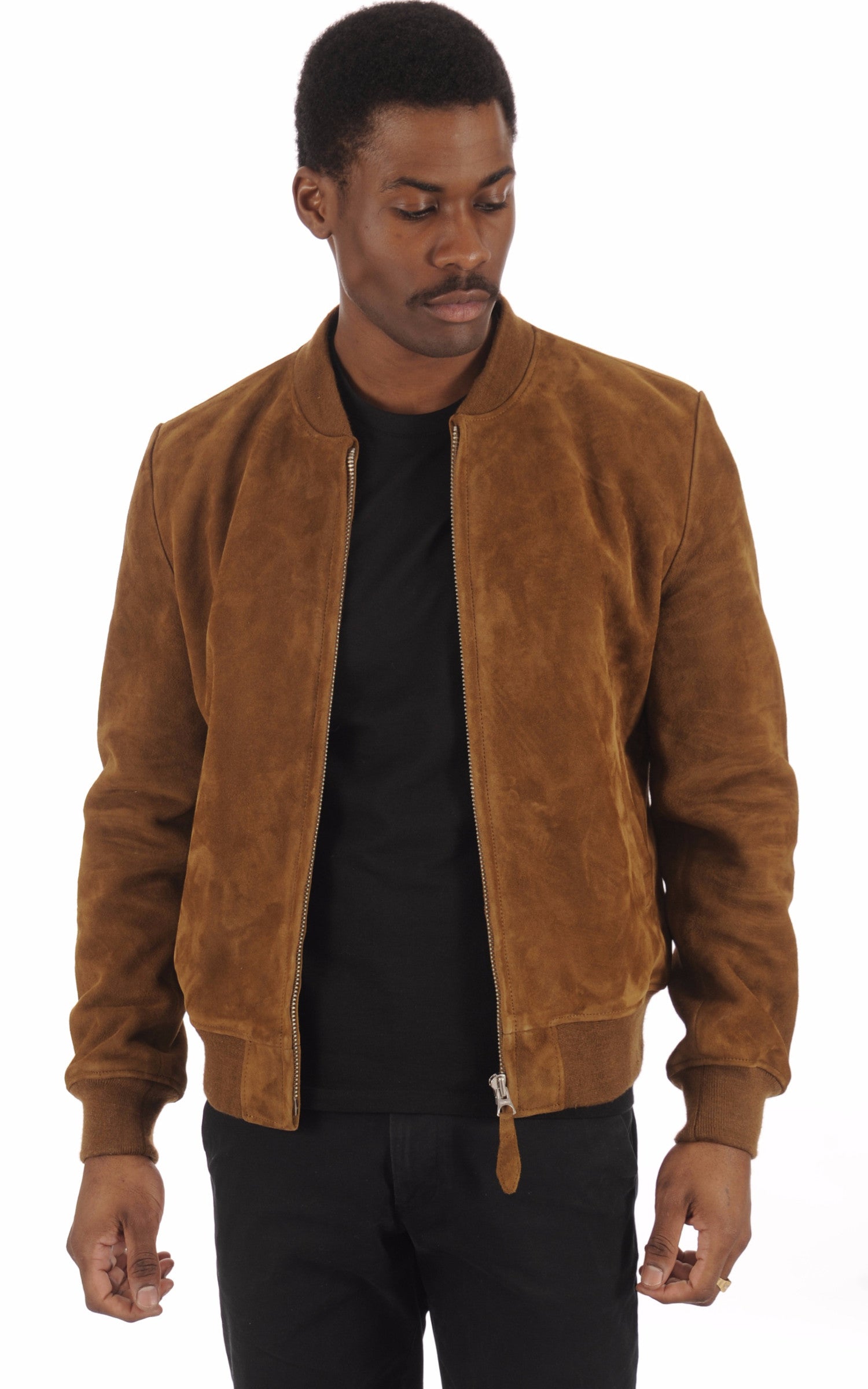 A "LC300" Camel Schott Blouson Homme opened photo