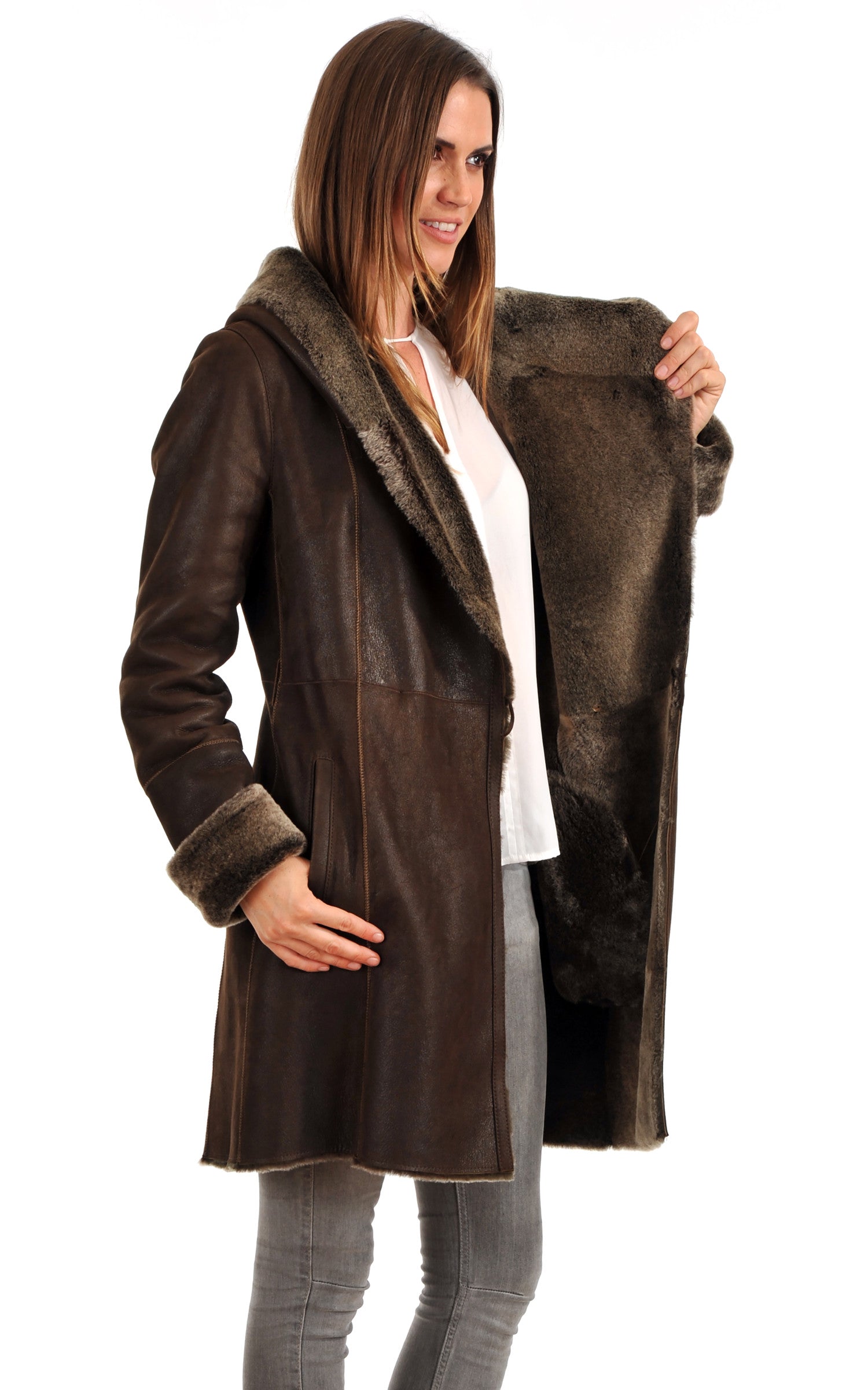 A "WD9013 ESP" Marron La Canadienne 3/4 Femme interior photo