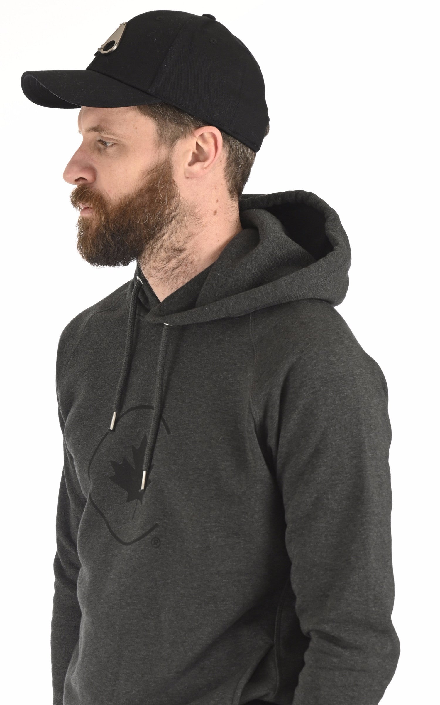 A "LOGO ICON M31MA534" Noir Moose Knuckles Casquette Mixte back photo