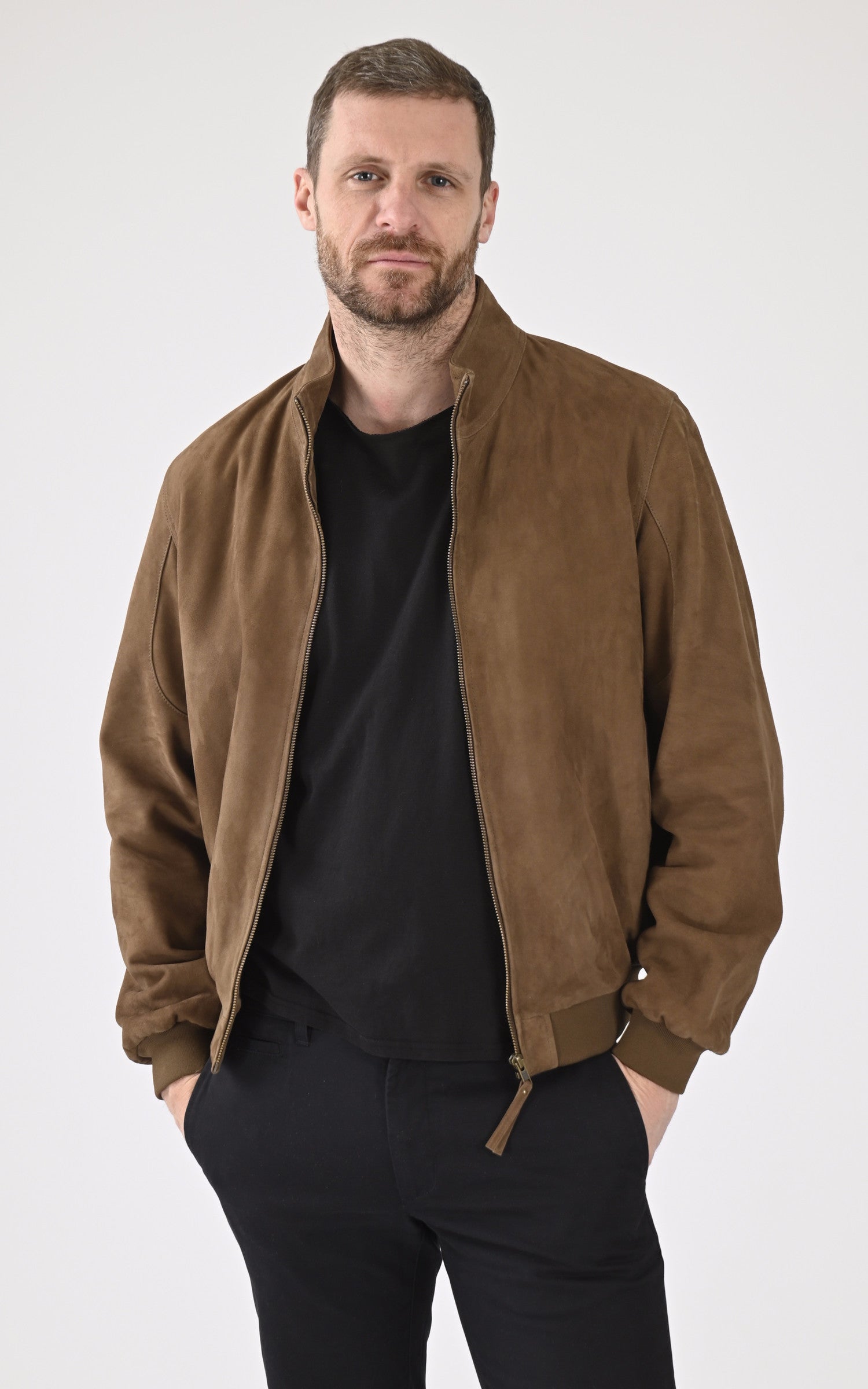 A "EXPO" Taupe Serge Pariente Blouson Homme opened photo