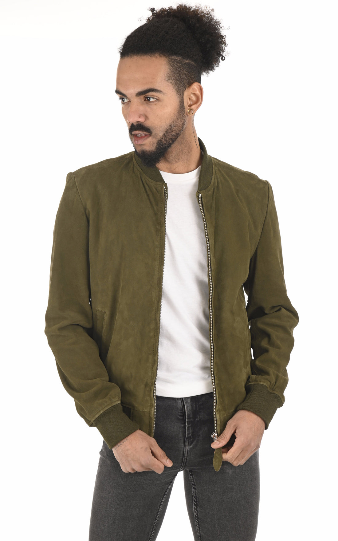 A "LC300" Kaki Schott Blouson Homme opened photo