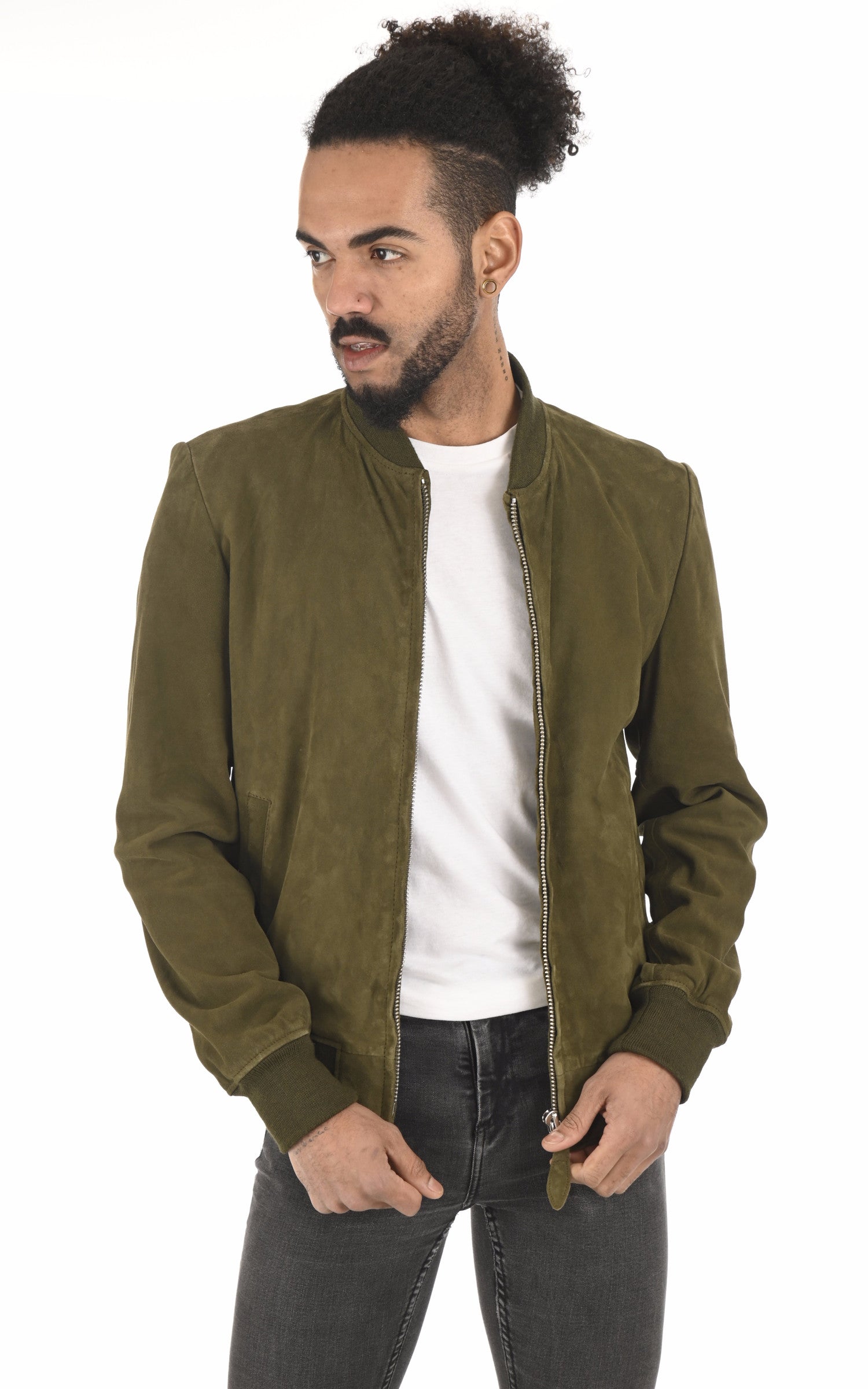 A "LC300" Kaki Schott Blouson Homme opened photo