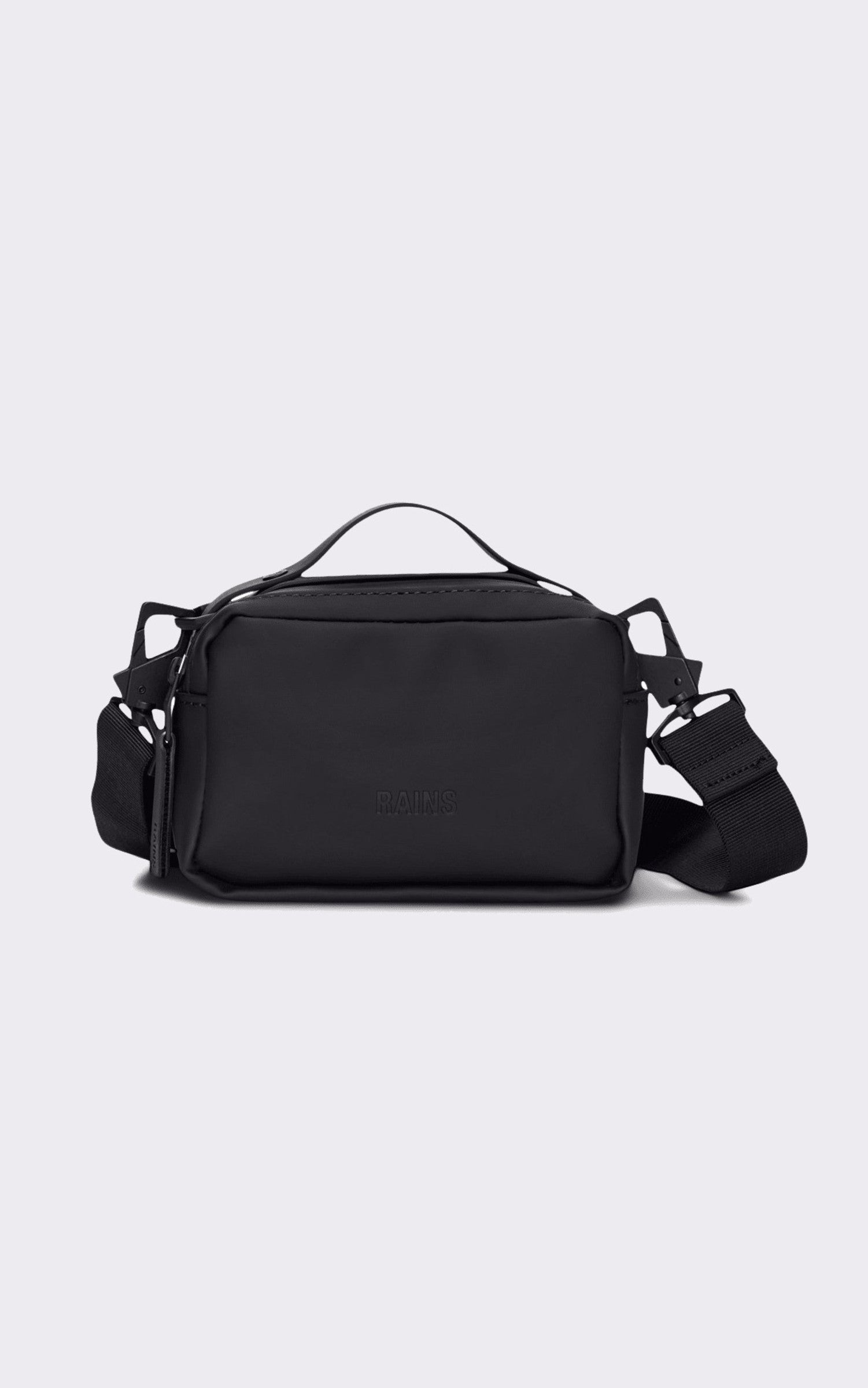 A "14110 CARGO BOX" Noir Rains Besace Mixte details photo