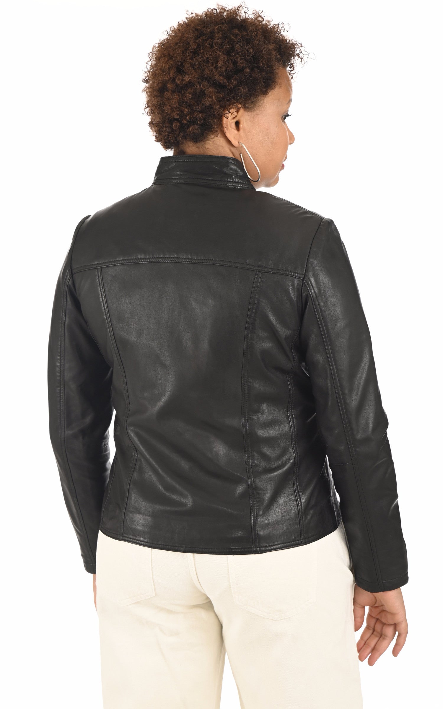 A "PP100" Noir La Canadienne Blouson Femme back photo