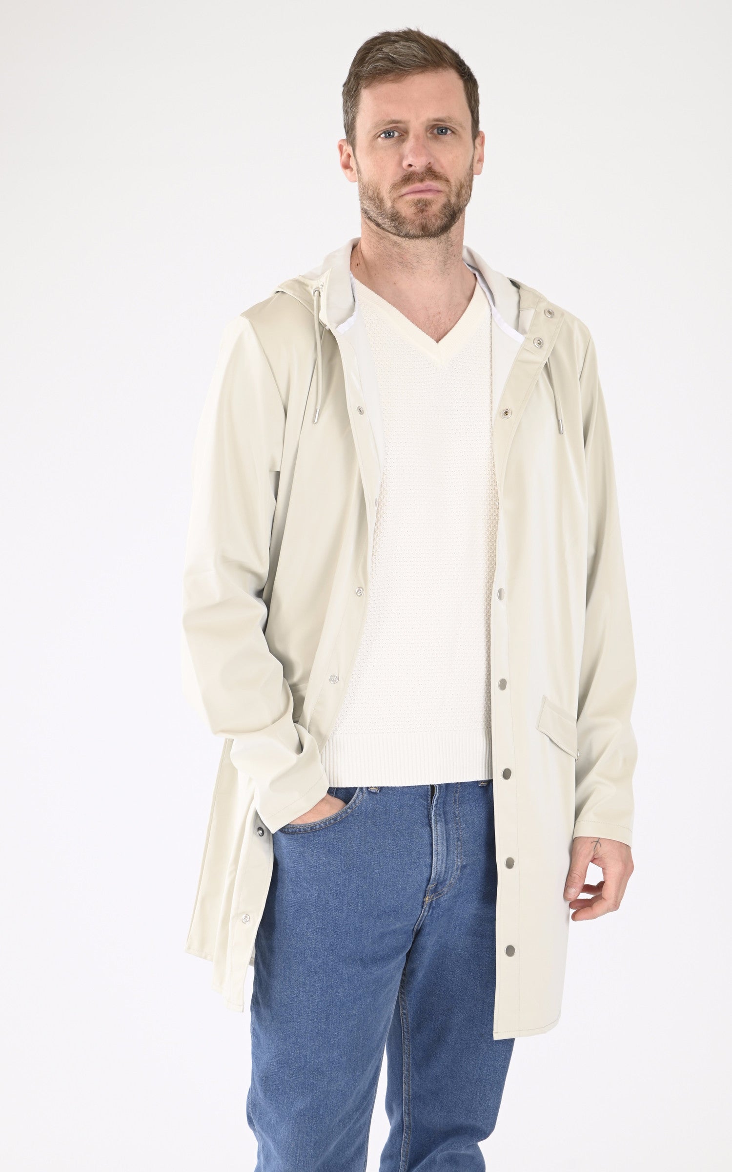 A "12020 JACKET" Gris Rains 3/4 Mixte opened photo 2