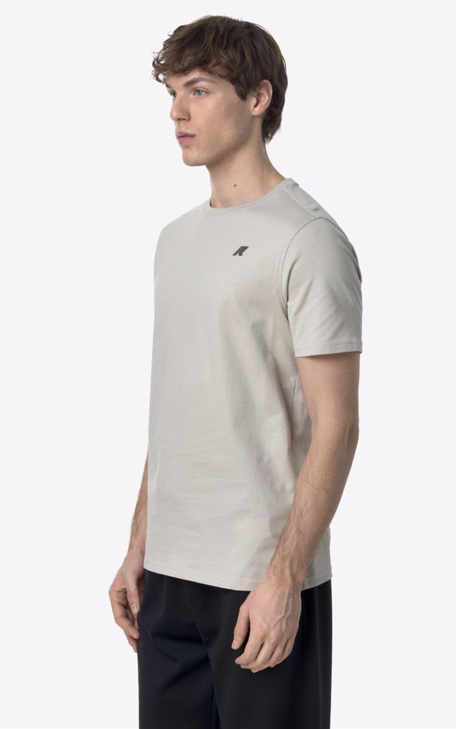 A "ODOM ASCII K3138LW" Beige K-Way T-shirt Homme closed photo