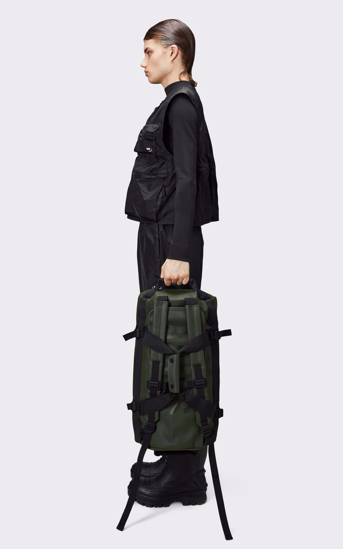 A "13480 TEXEL DUFFEL SMALL" Vert Rains Sac Mixte interior photo
