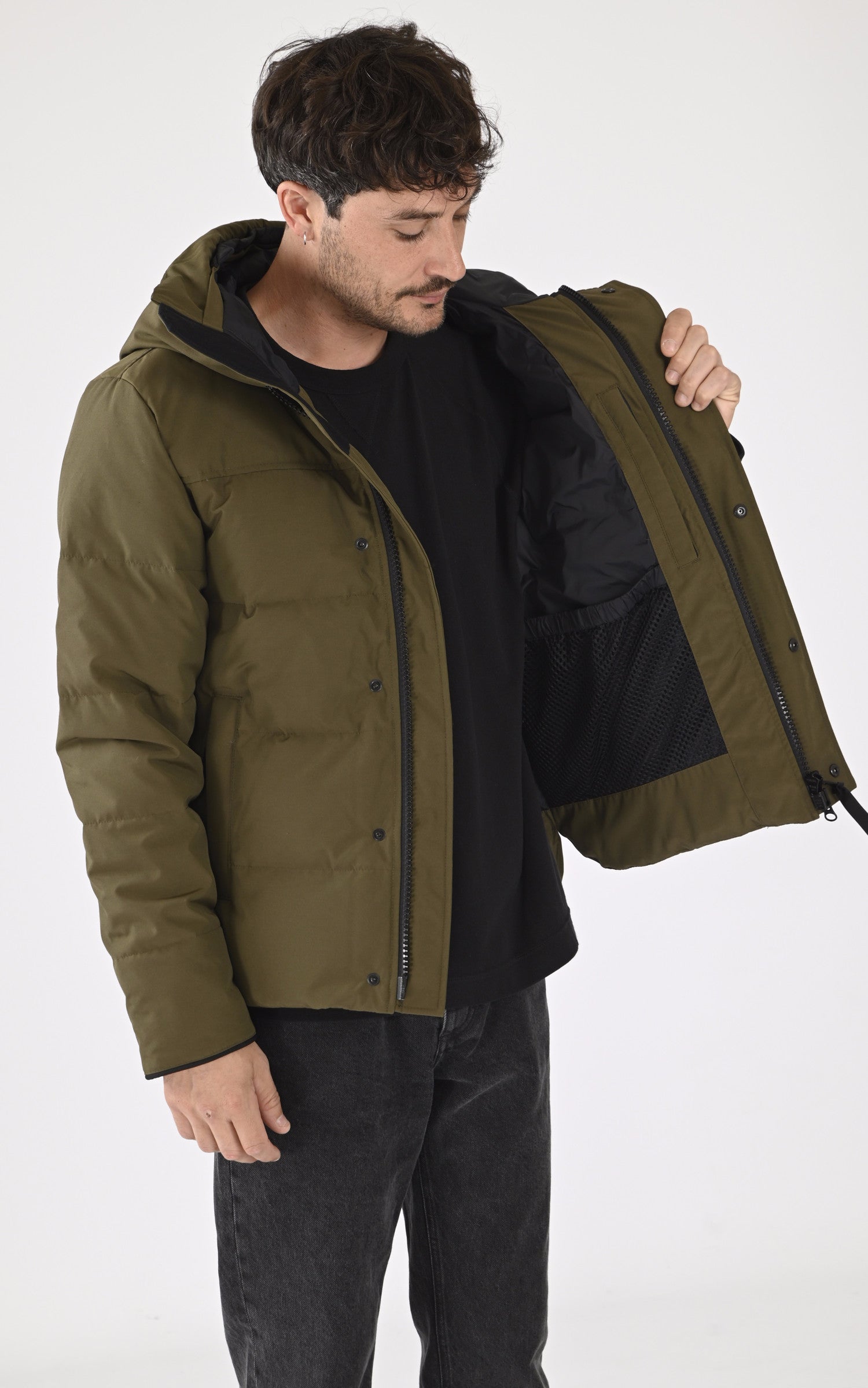 A "MAC MILLAN 2080M" Kaki Canada Goose 3/4 Doudoune Homme interior photo 3