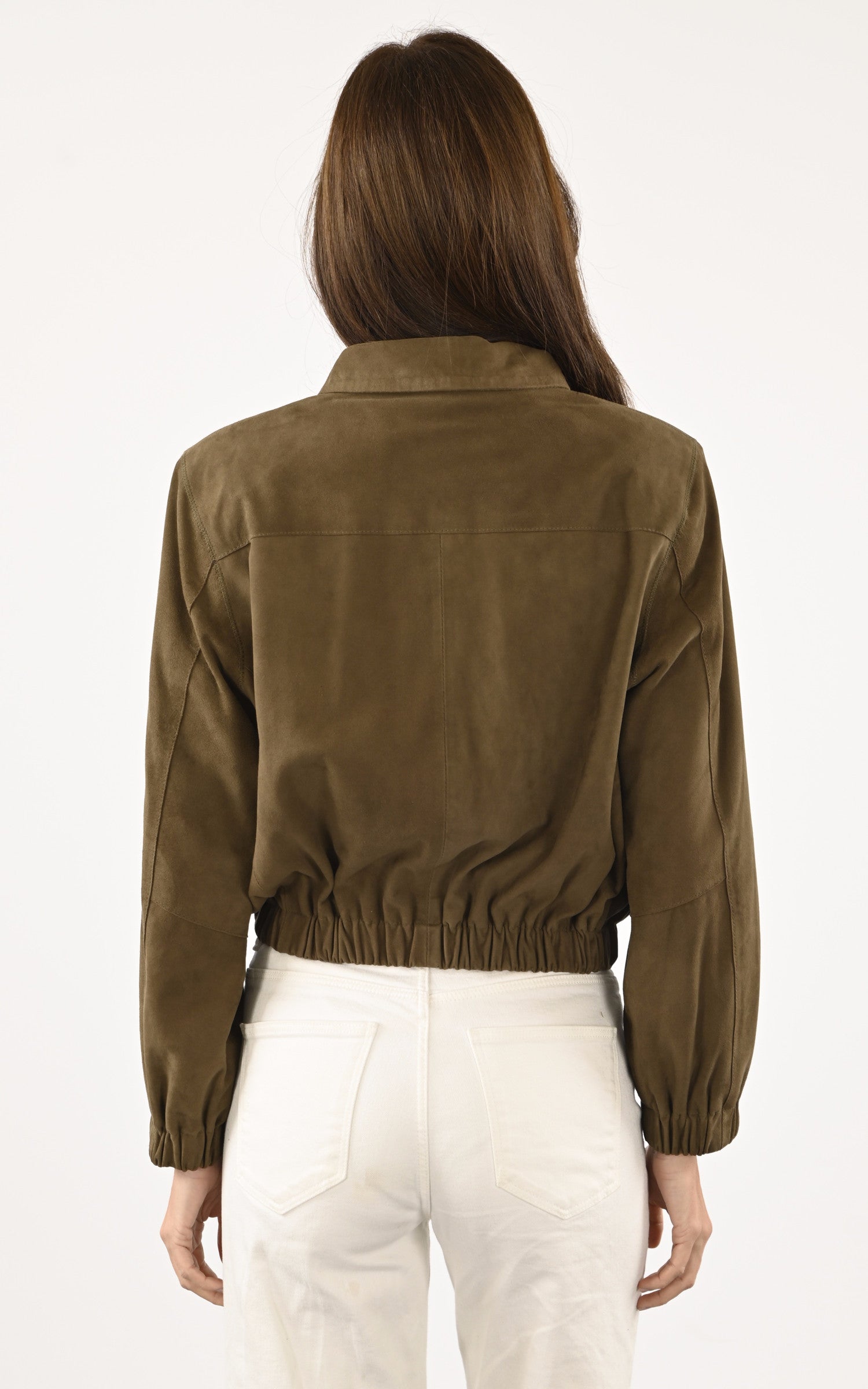 A "CLOTILDE" Kaki Serge Pariente Veste Femme back photo 4