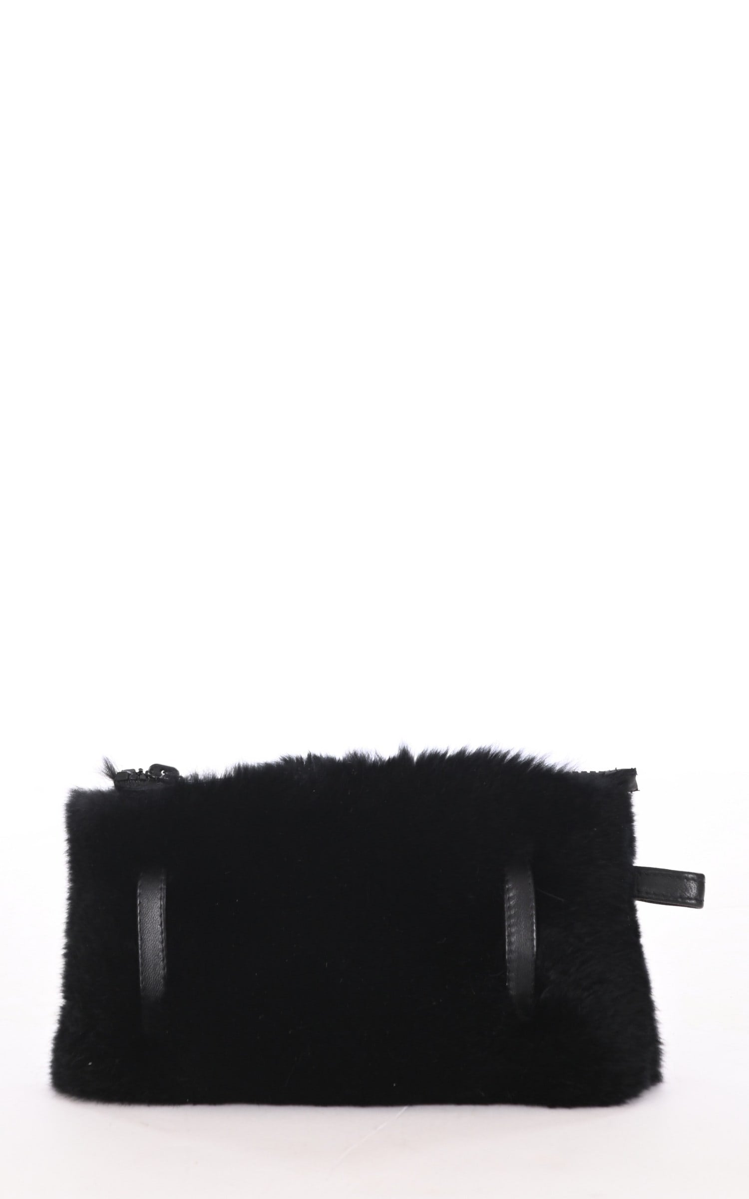 Sac Fourrure Accessoire Tsanikidis, modèle 4419 de couleur noir