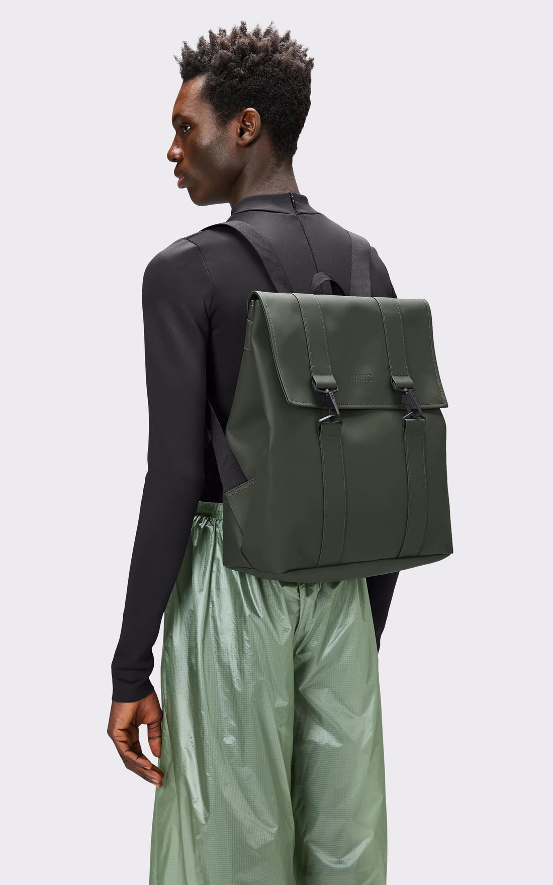 A "13300 MSN BAG" Vert Rains Sac Mixte interior photo
