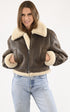 A "IVAN-K" Marron La Canadienne Bombardier Femme closed photo