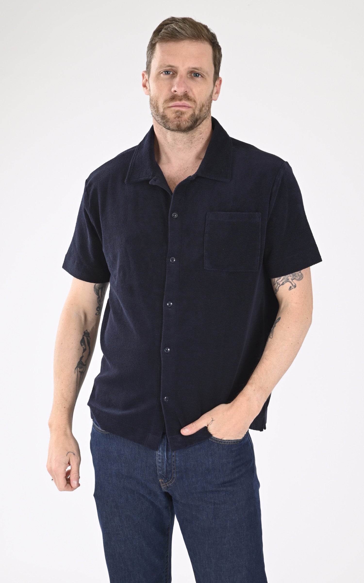 A "RIVCH04" Bleu Rivieras Chemise Homme opened photo