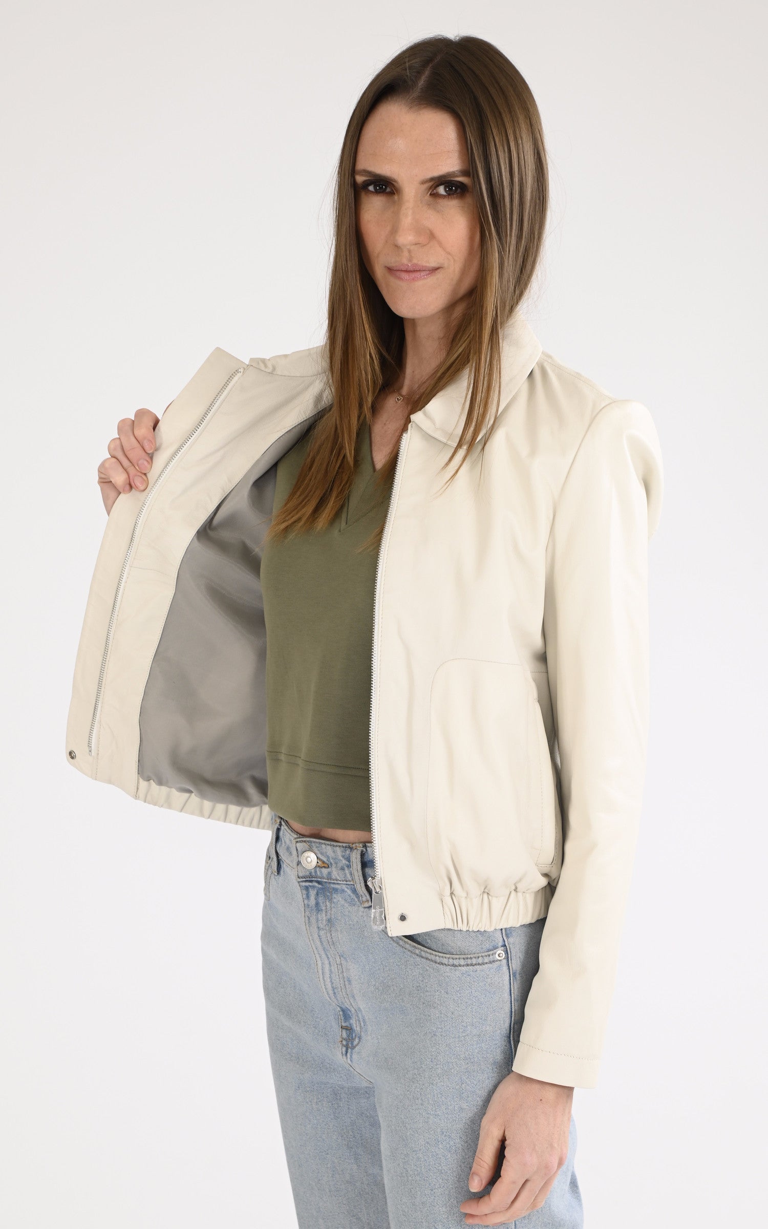 A "ODESSA 65065" Blanc Oakwood Blouson Femme interior photo
