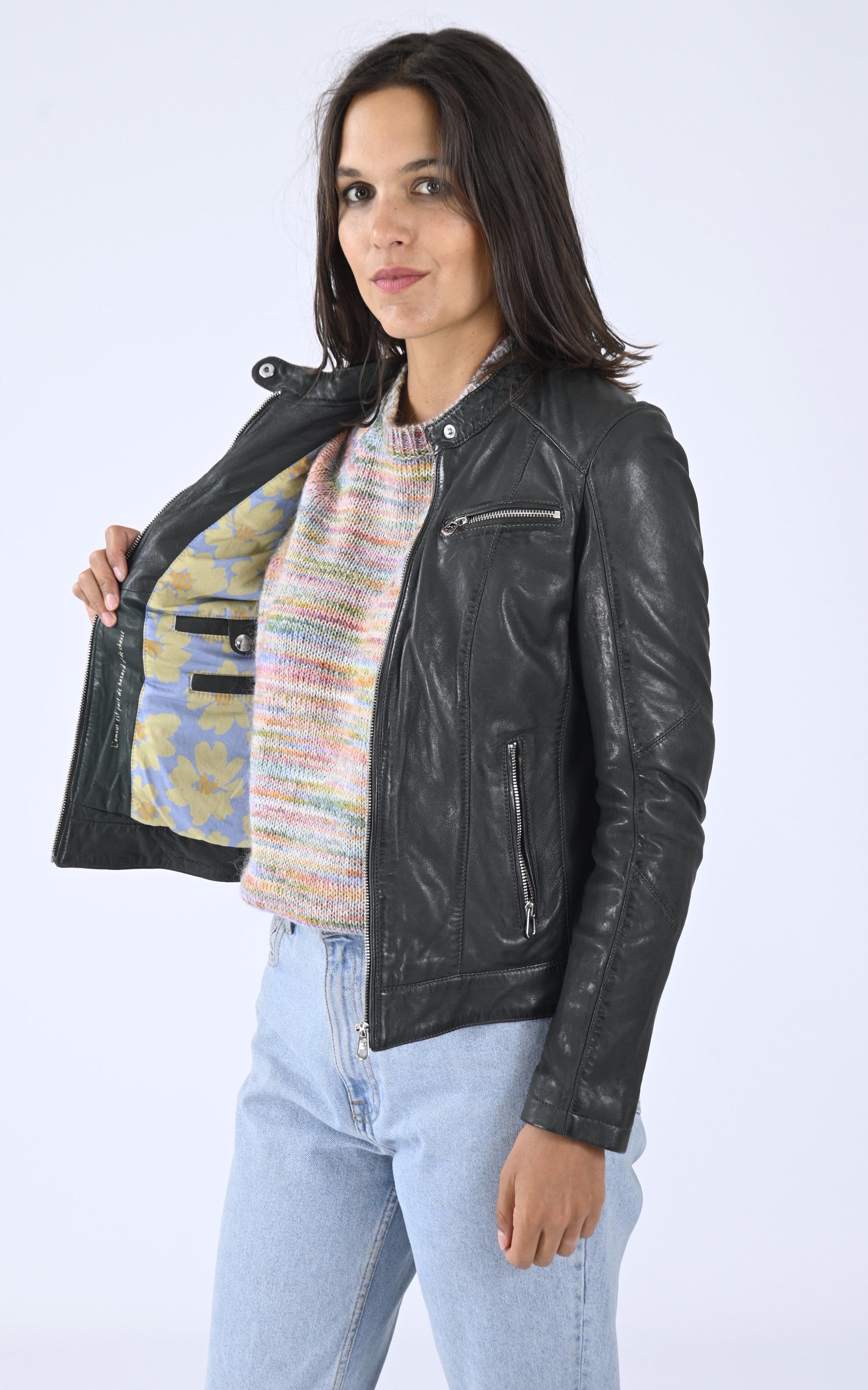 A "JOLYA 102581" Kaki Rose Garden Blouson Femme interior photo