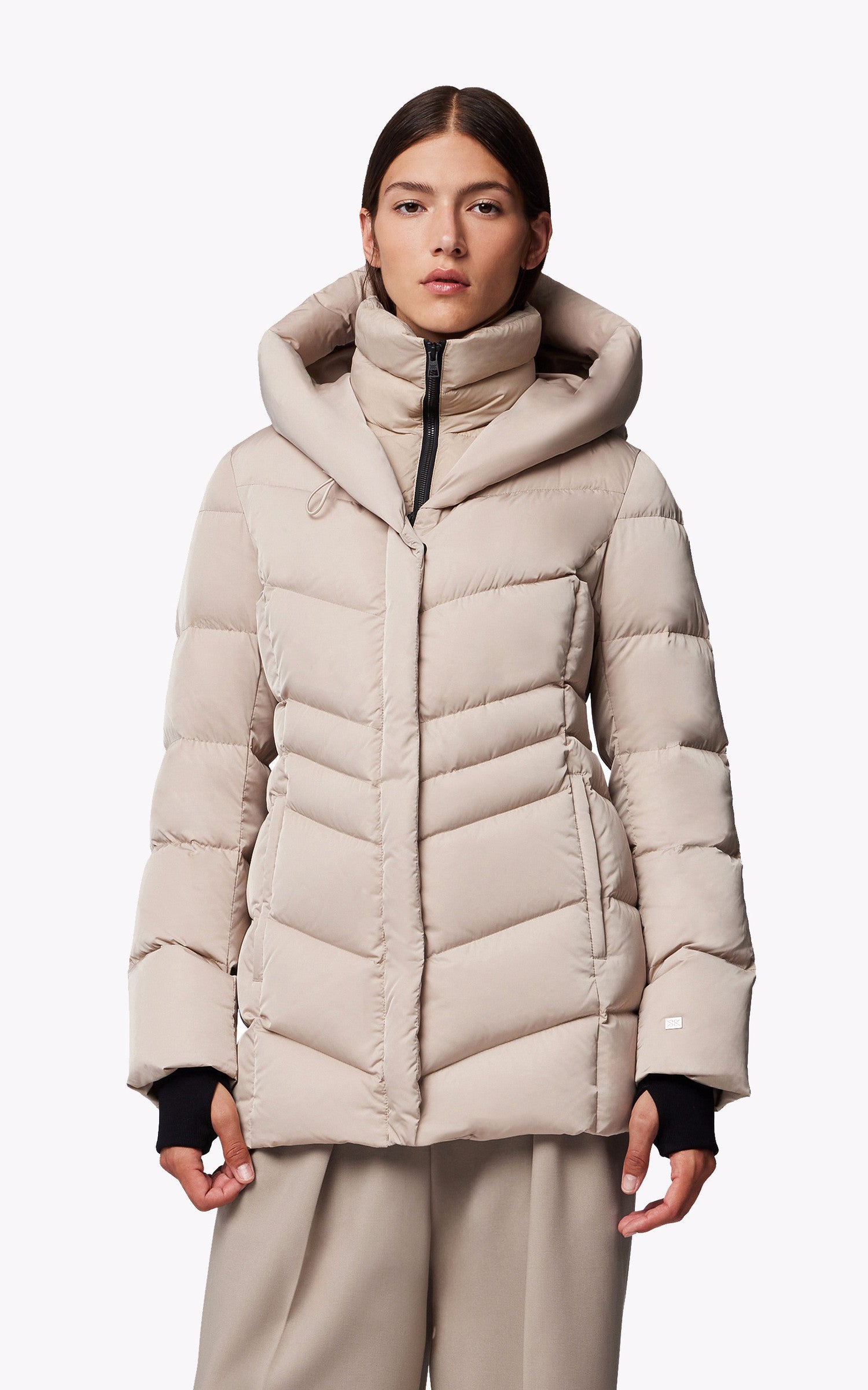 A "TALLIA" Beige Soia & Kyo Ves Doudoune Femme opened photo 1