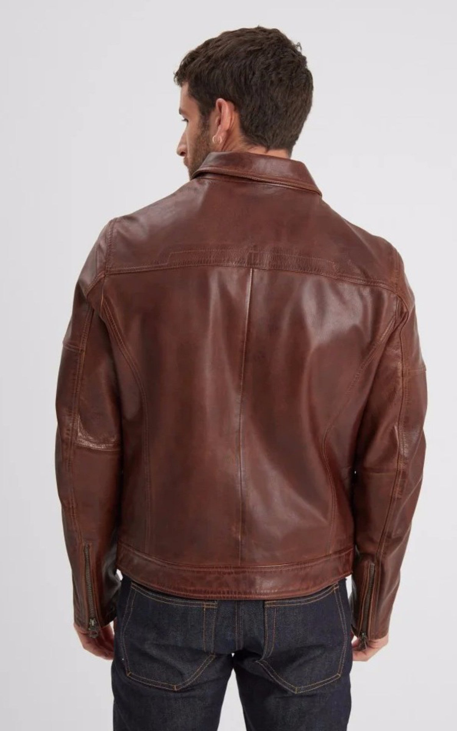A "MICK 102615" Marron Daytona 73 Blouson Homme closed photo