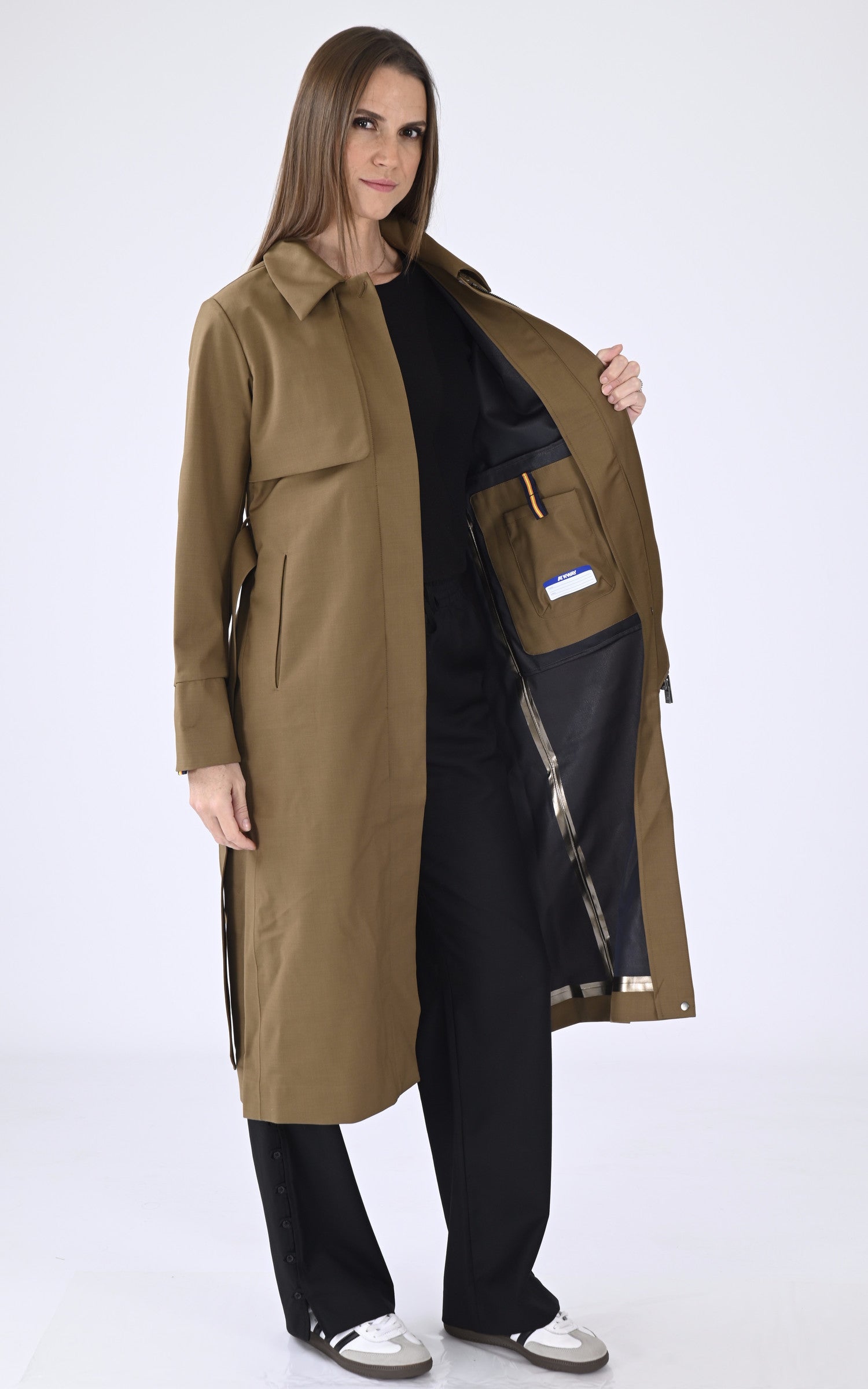 A "JESEL TECH WOO K51365W" Marron Clair K-Way Manteau Femme interior photo 3