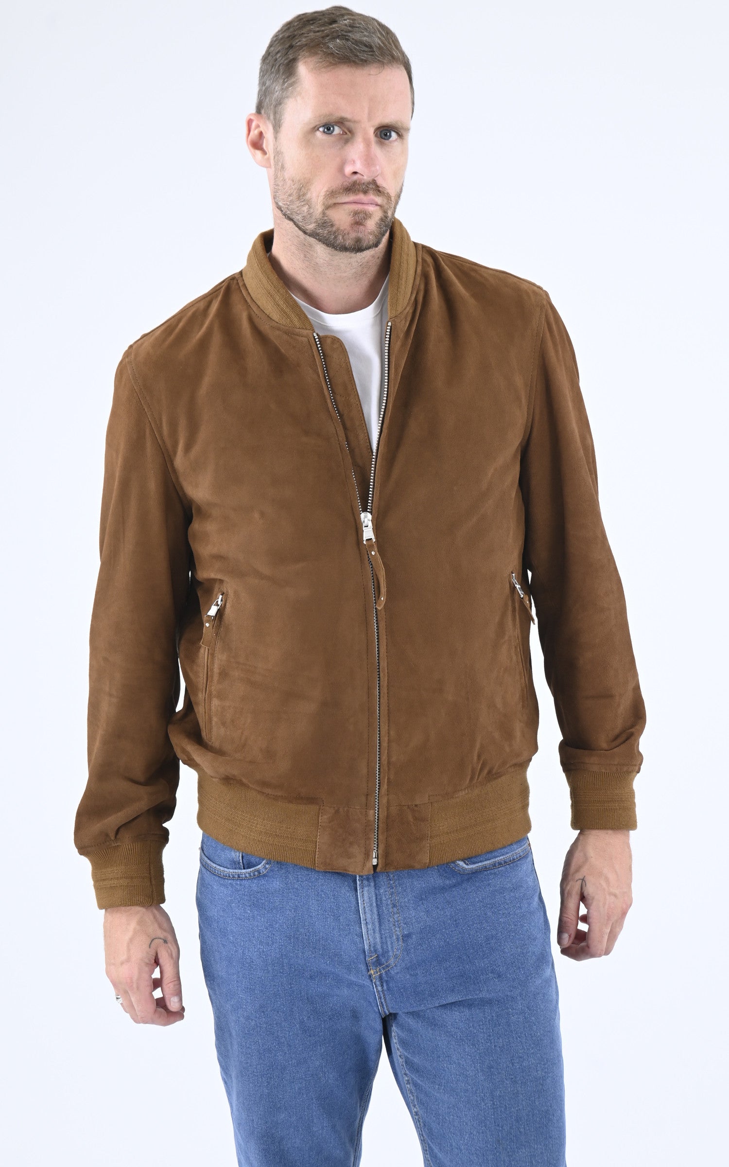 A "WINDON 102570" Tabac Daytona 73 Blouson Homme closed photo 2