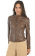 A "KARINE 64062" Marron Oakwood Blouson Femme closed photo