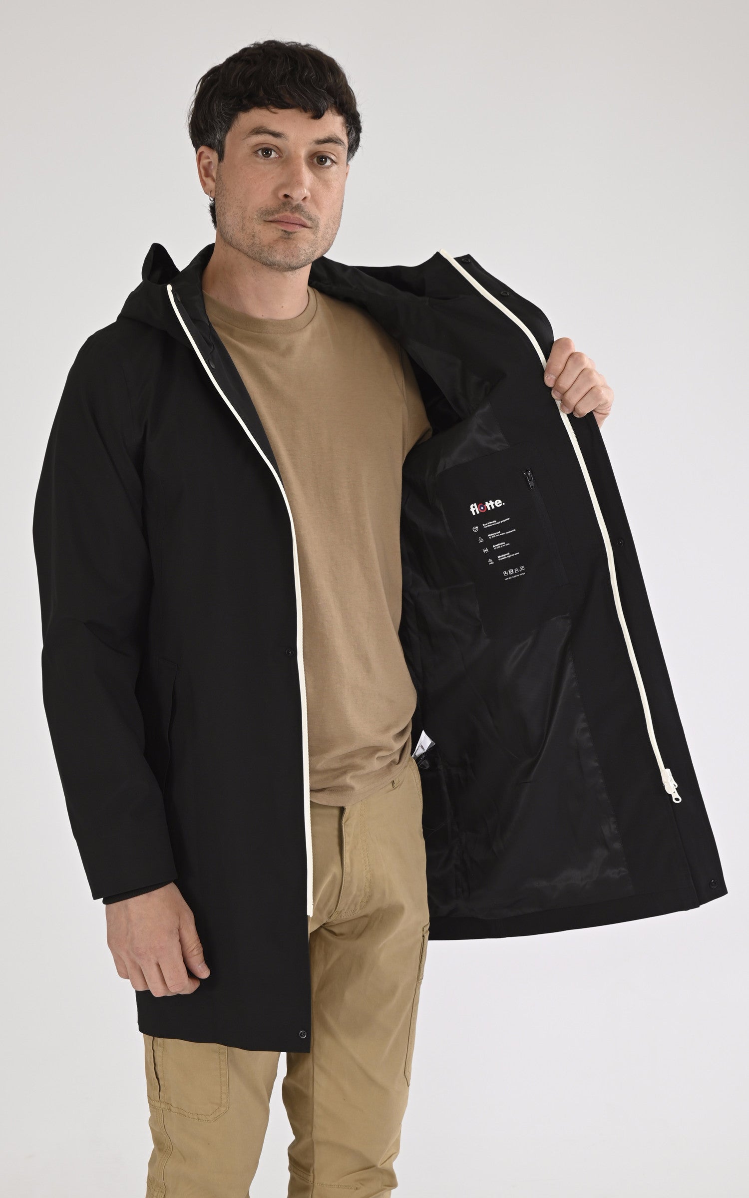 A "BEAUBOURG 24021" Noir Flotte 3/4 Mixte interior photo 3