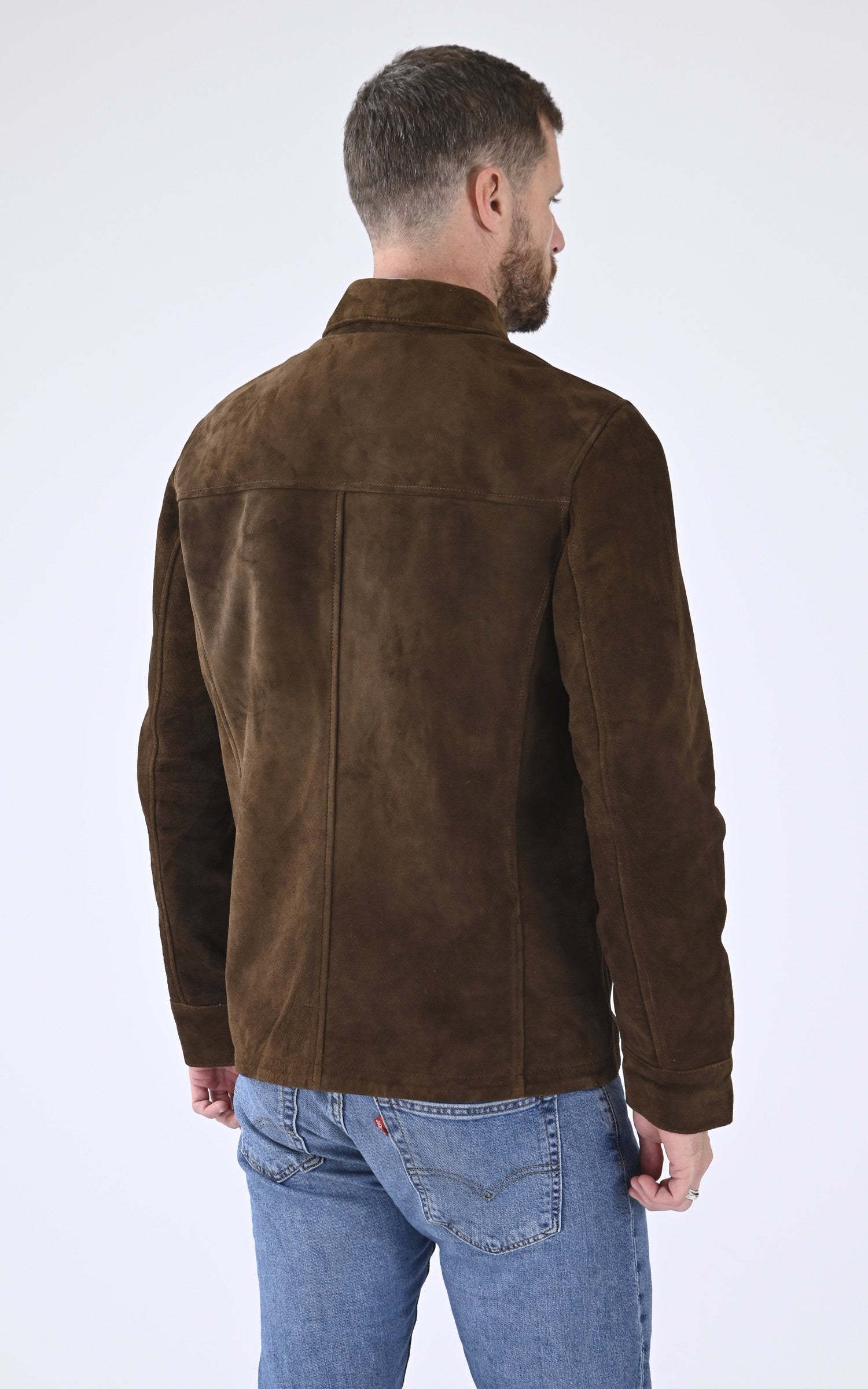 A "CHARLES" Marron Serge Pariente Veste Homme back photo