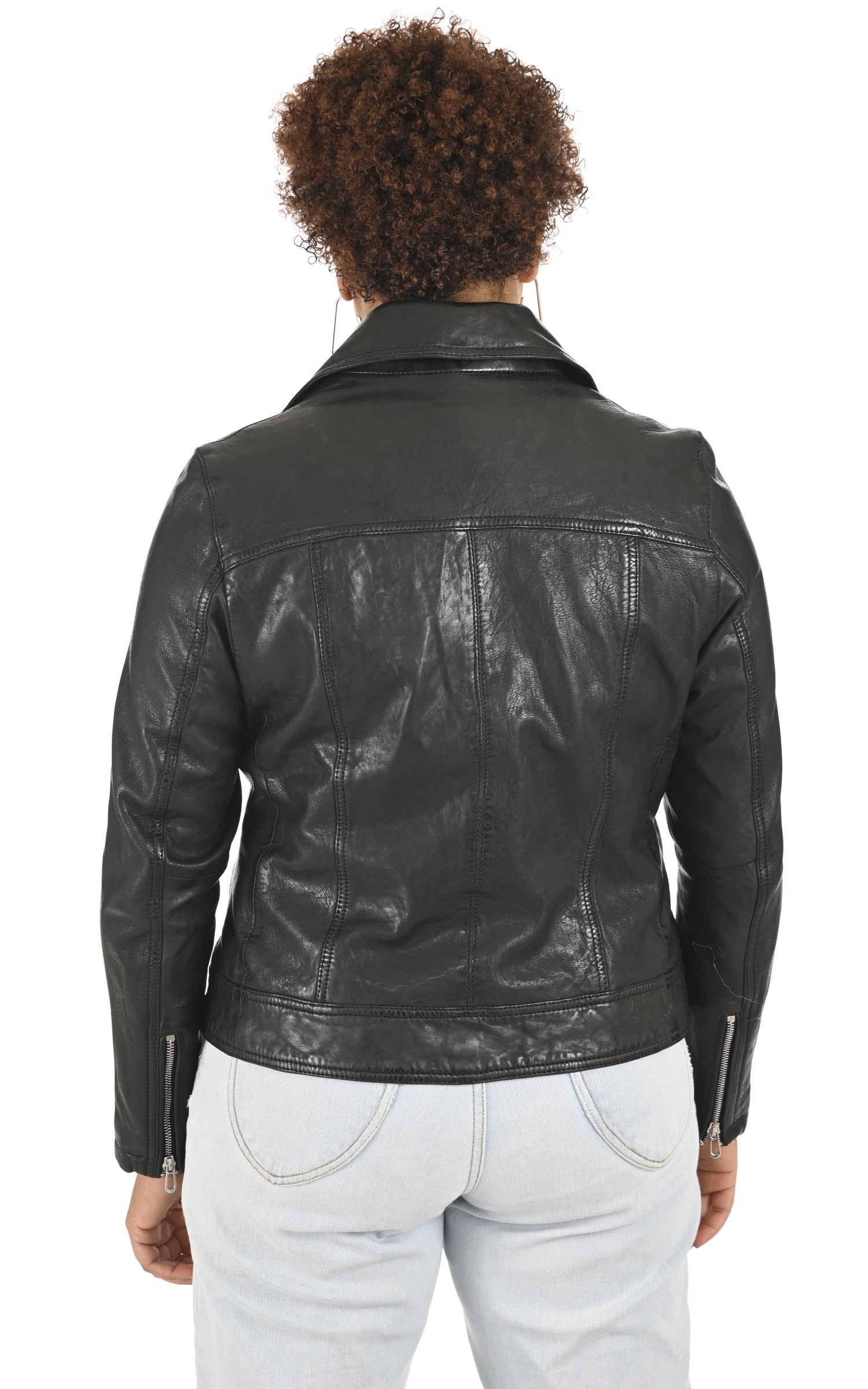 A "SANA CURVE 102174" Noir Rose Garden Blouson Femme back photo 4