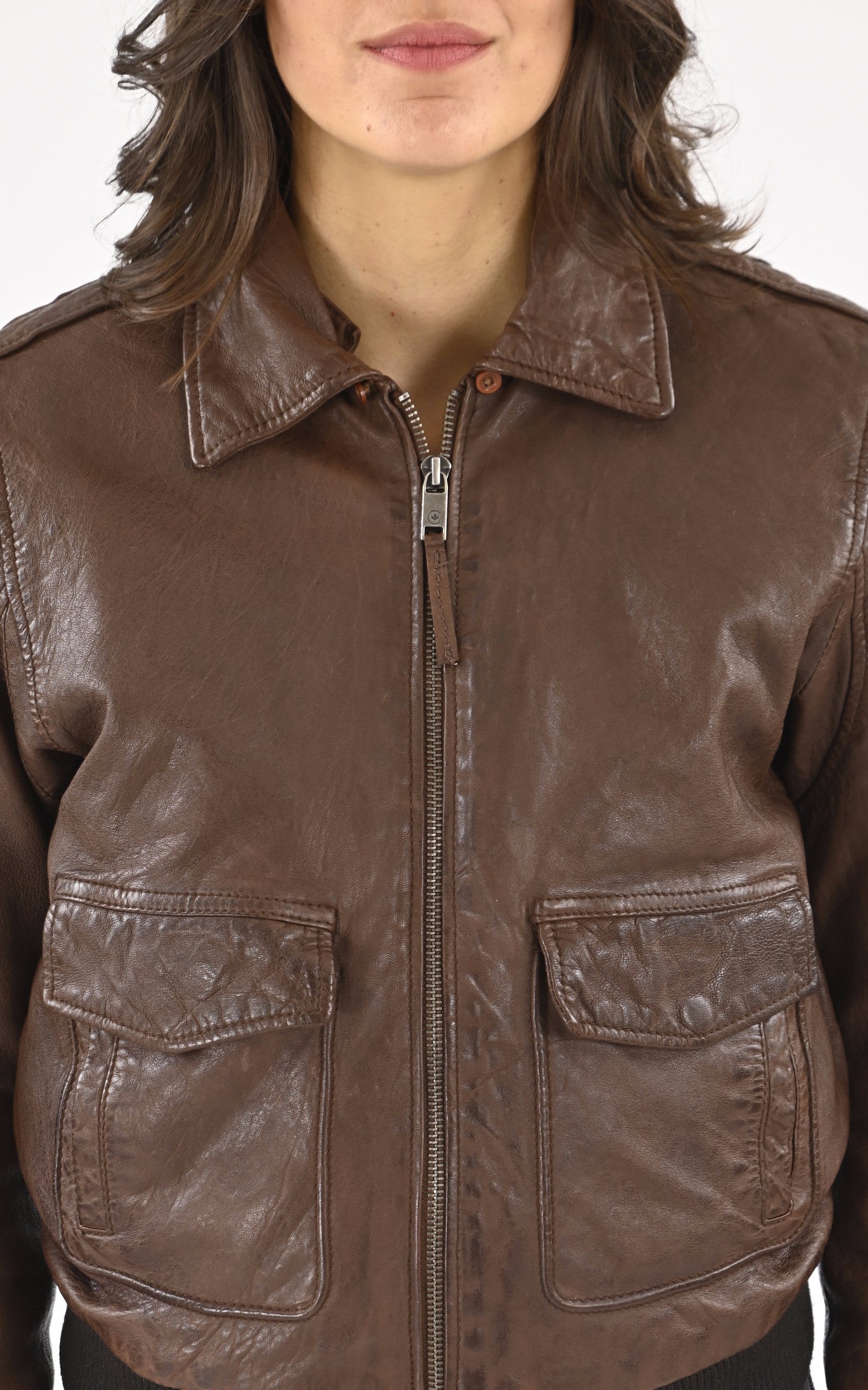 A "MIRAGE" Marron La Canadienne Pilote Femme details photo