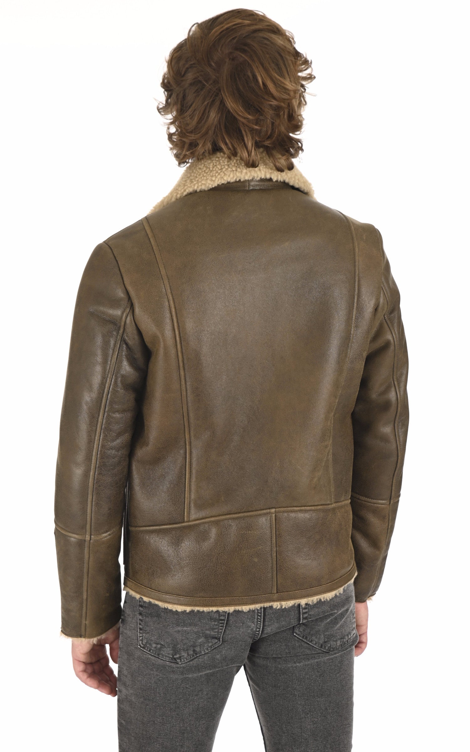 A "BIEL" Taupe La Canadienne Veste Homme back photo