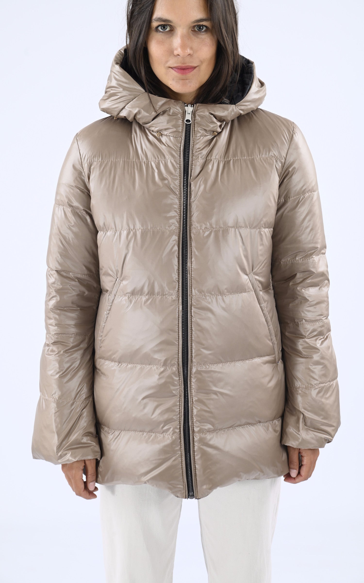 A "GAIA 21" Noir La Canadienne Doudoune Femme details photo