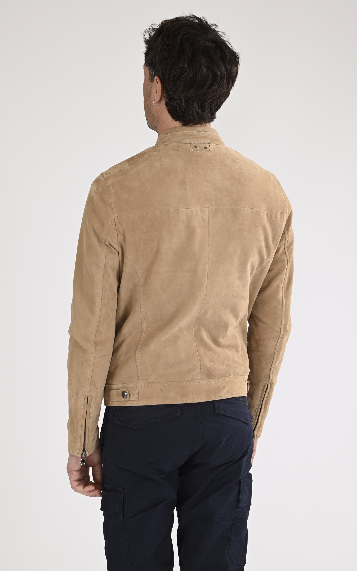 A "DELF 102569" Beige Daytona 73 Blouson Homme back photo