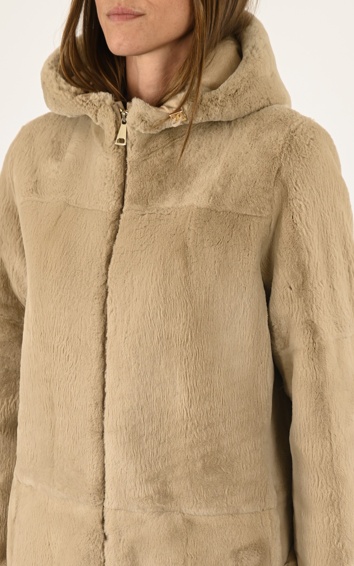 A "23M551-RT" Beige Manzoni 24 Veste Femme details photo