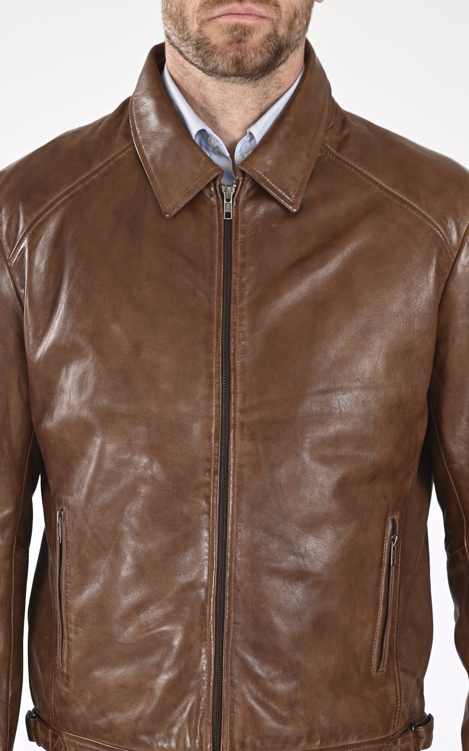 A "IVAR" Marron La Canadienne Blouson Homme details photo