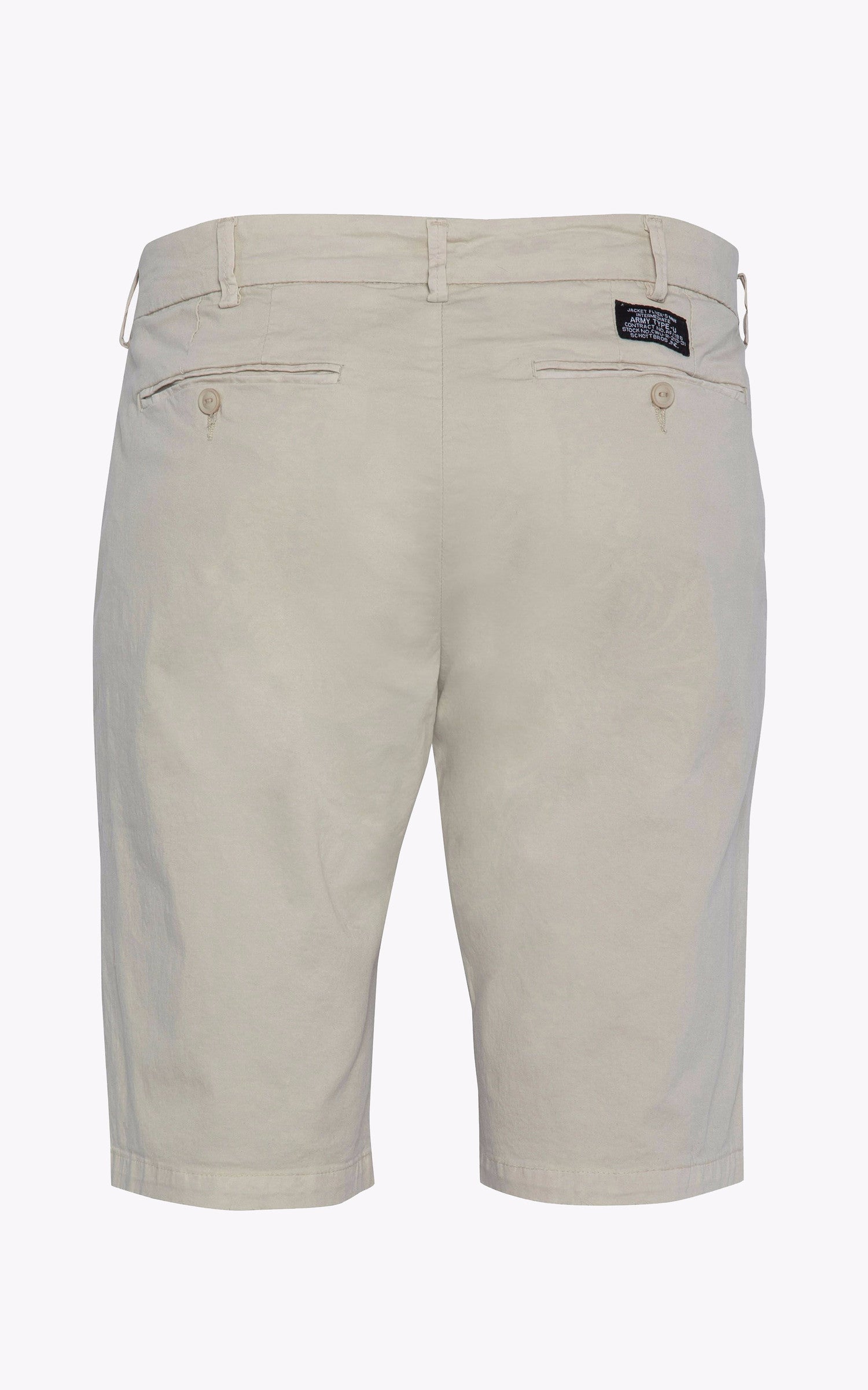 A "TRJO30" Beige Schott Bermuda Homme back photo