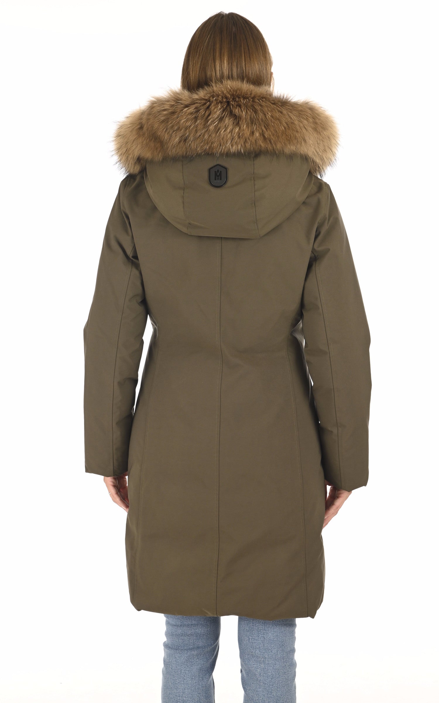 A "SHILOH-F" Kaki Mackage 7/8 Doudoune Femme back photo 4