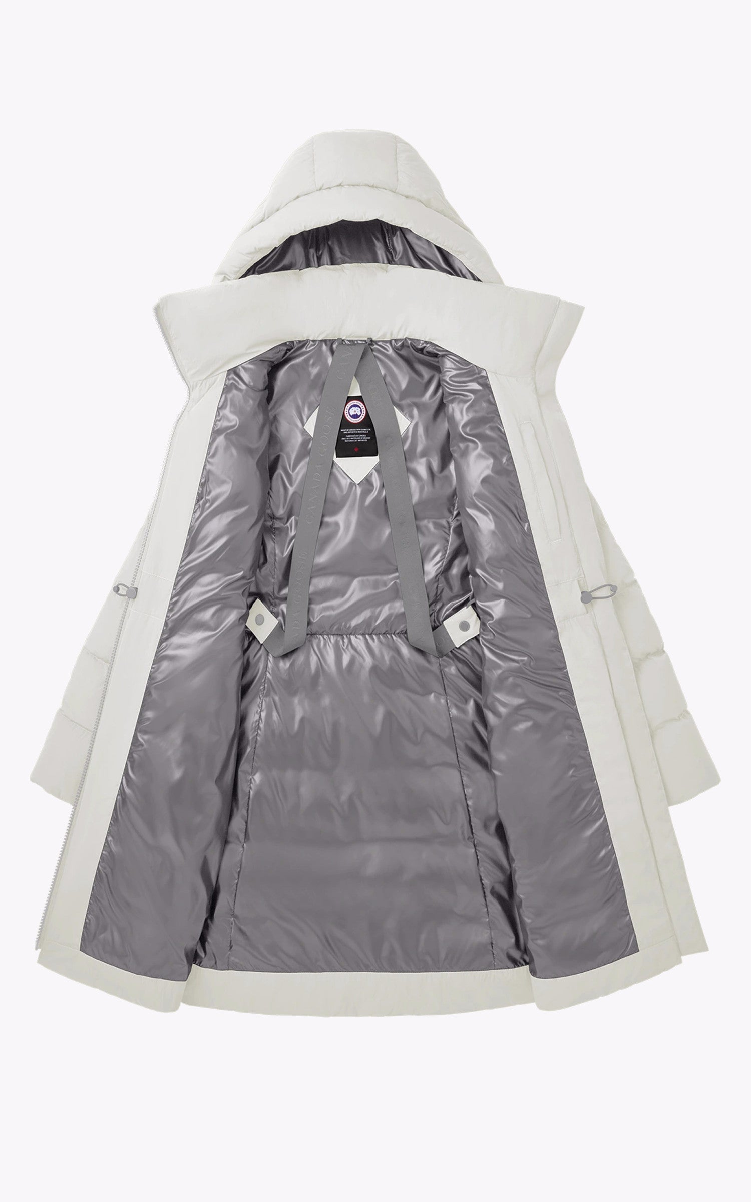 A "AURORA PARKA 3901W" Blanc Canada Goose 3/4 Doudoune Femme details photo 5