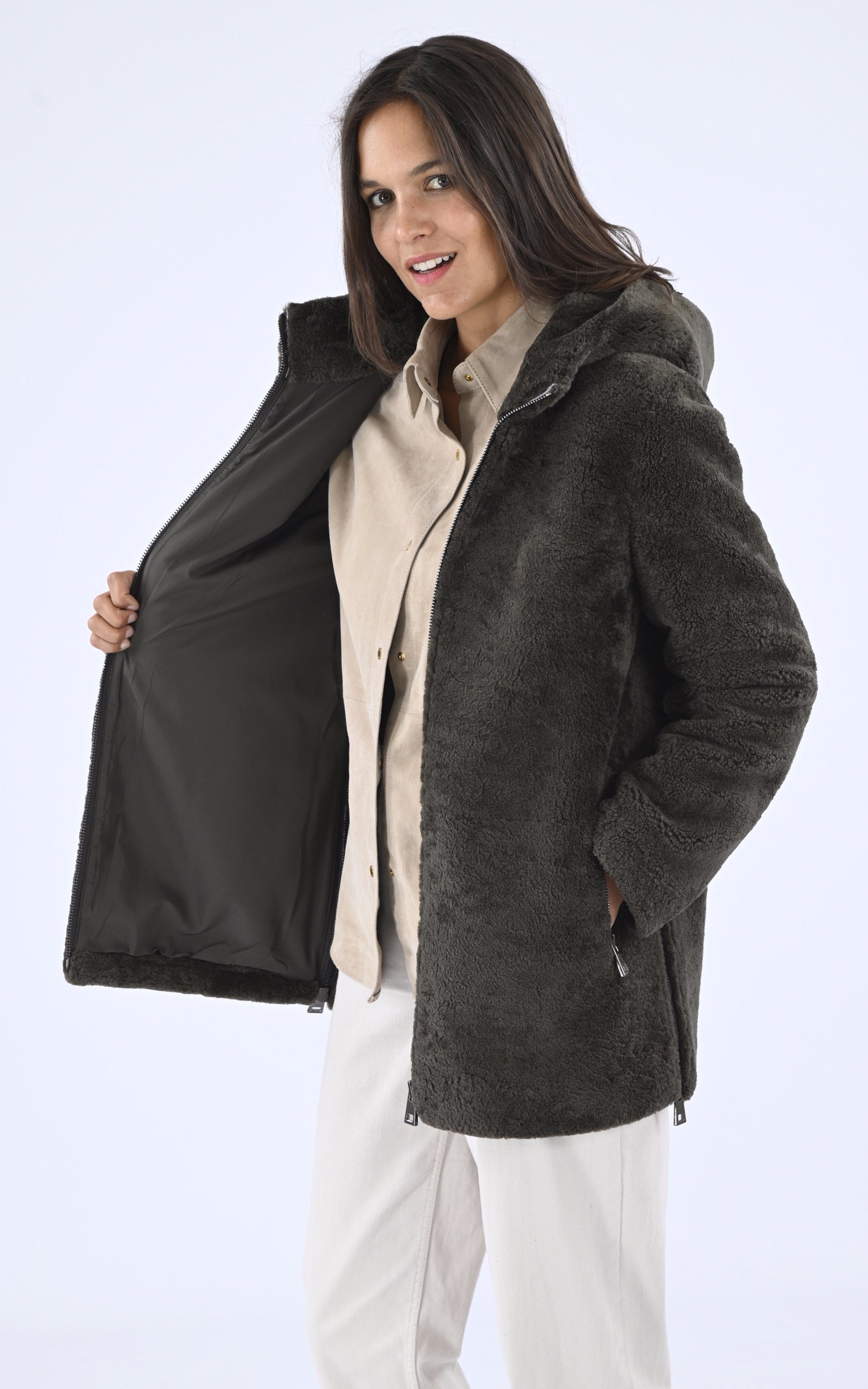 A "HELENA 75" Kaki Levinsky Veste Femme interior photo