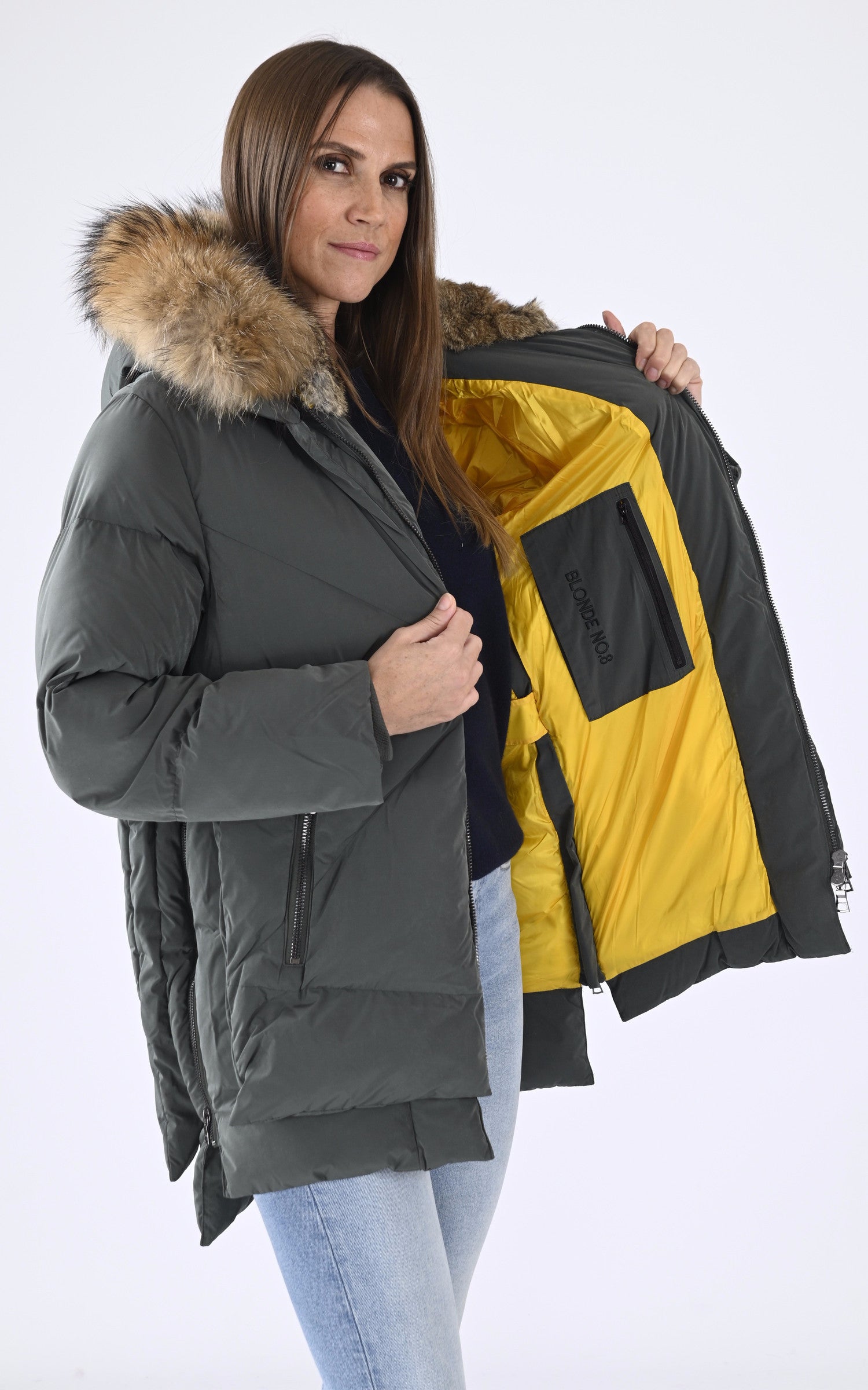 A "FROST 515" Kaki Blonde n°8 Ves Doudoune Femme interior photo