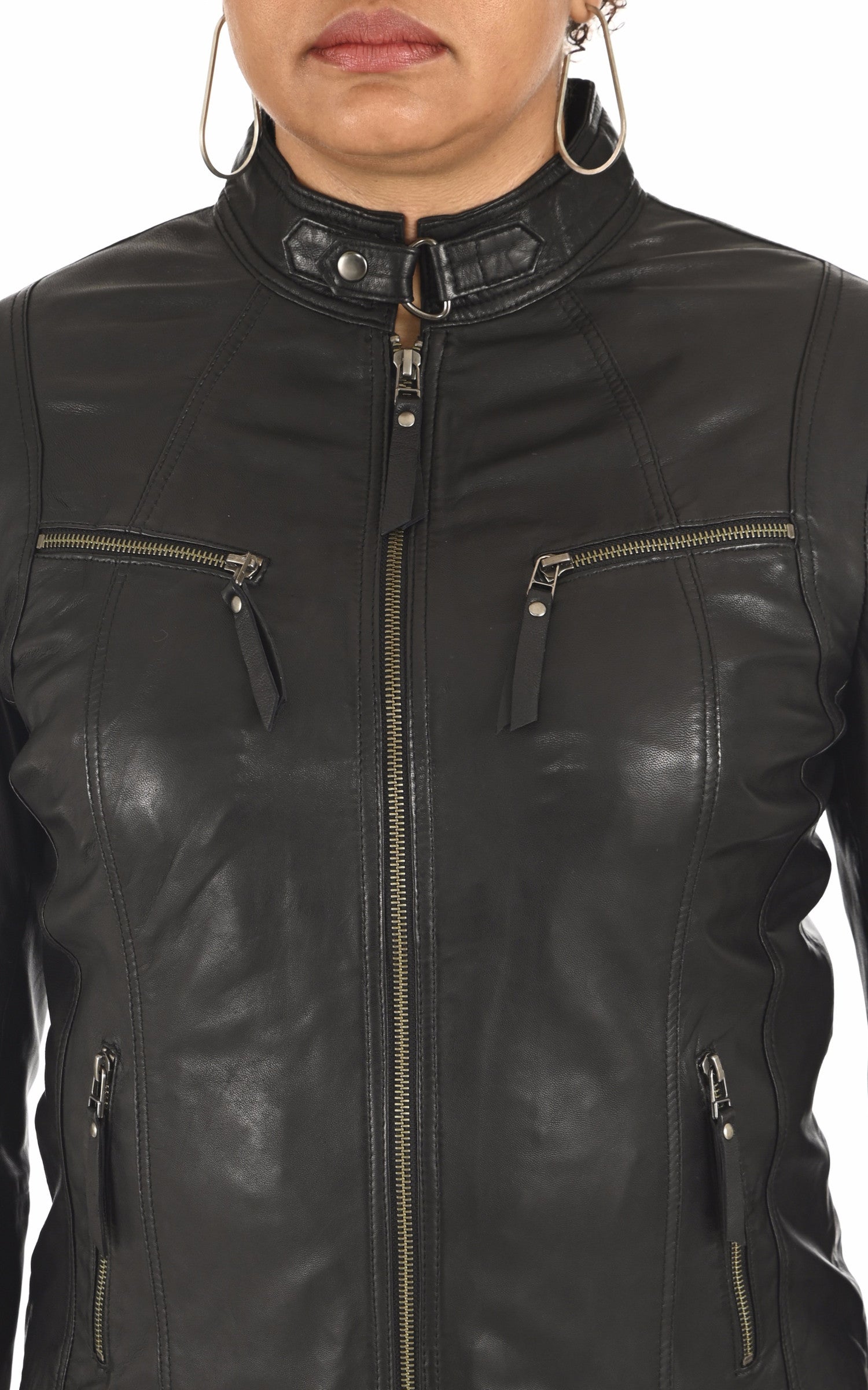 A "PP100" Noir La Canadienne Blouson Femme details photo