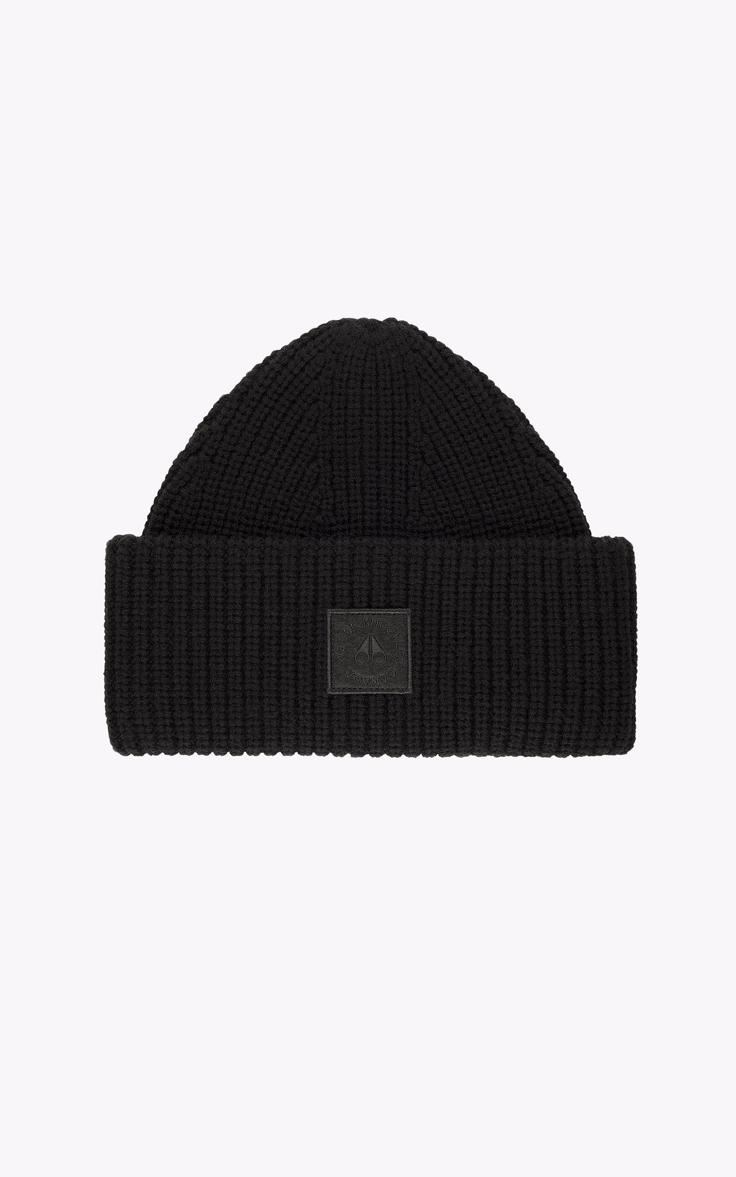 A "MARINER TOQUE M33MA573" Noir Moose Knuckles Bonnet Mixte opened photo