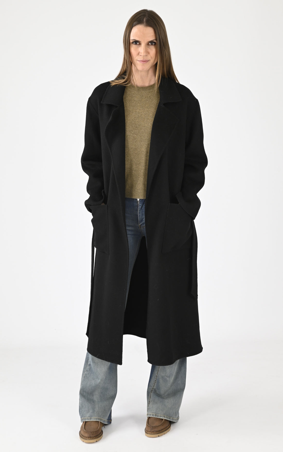 A "ALLEGORIA 64303" Noir Oakwood Manteau Femme opened photo