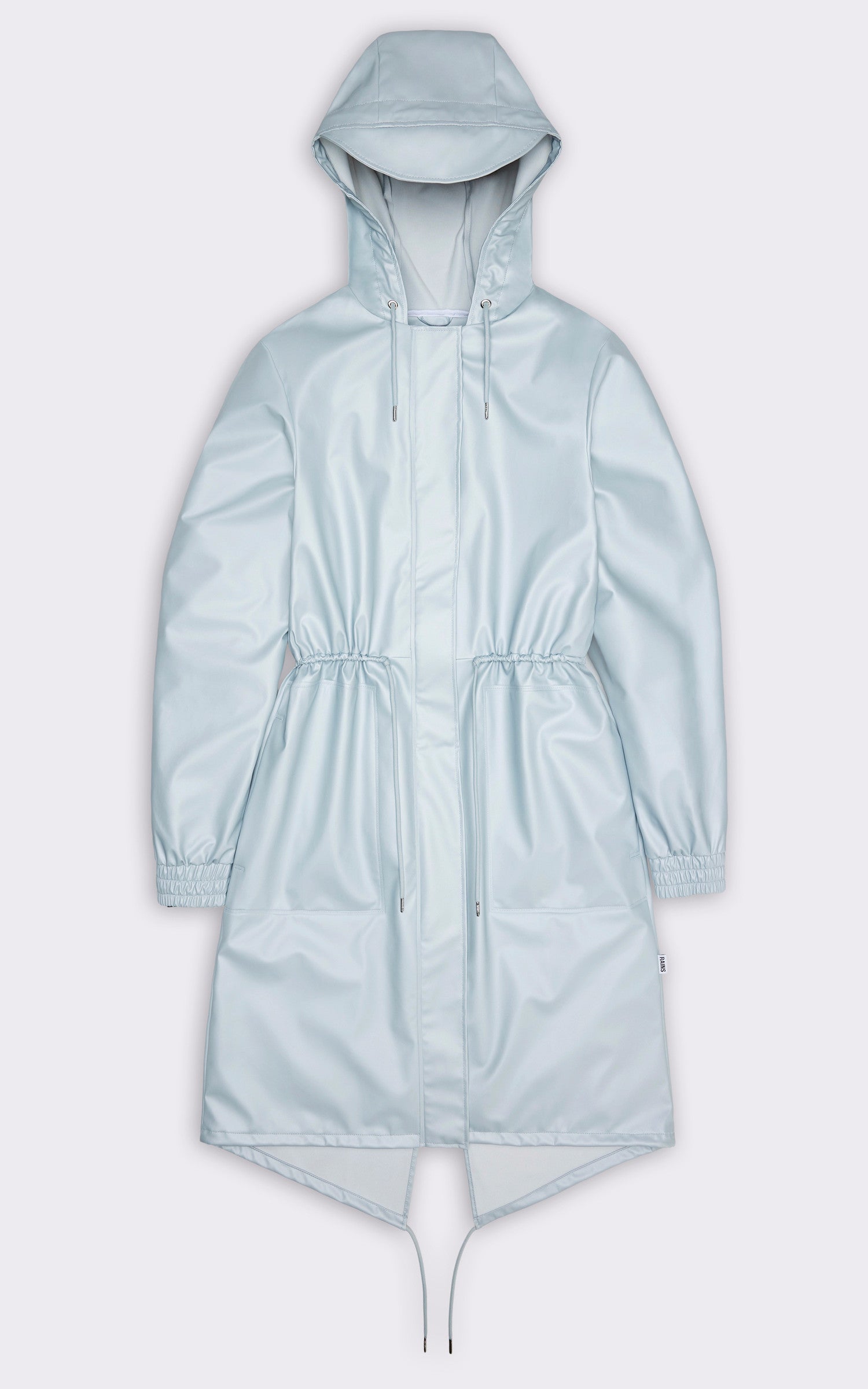 A "18550 STRING PARKA" Bleu Rains 7/8 Femme back photo