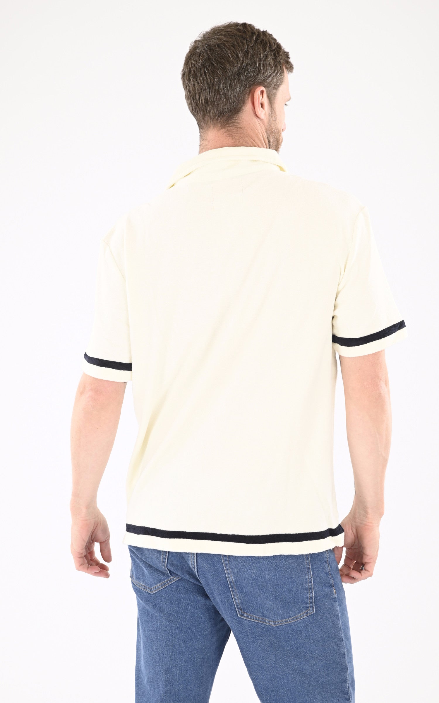 A "CALA" Ecru Rivieras Chemise Homme back photo