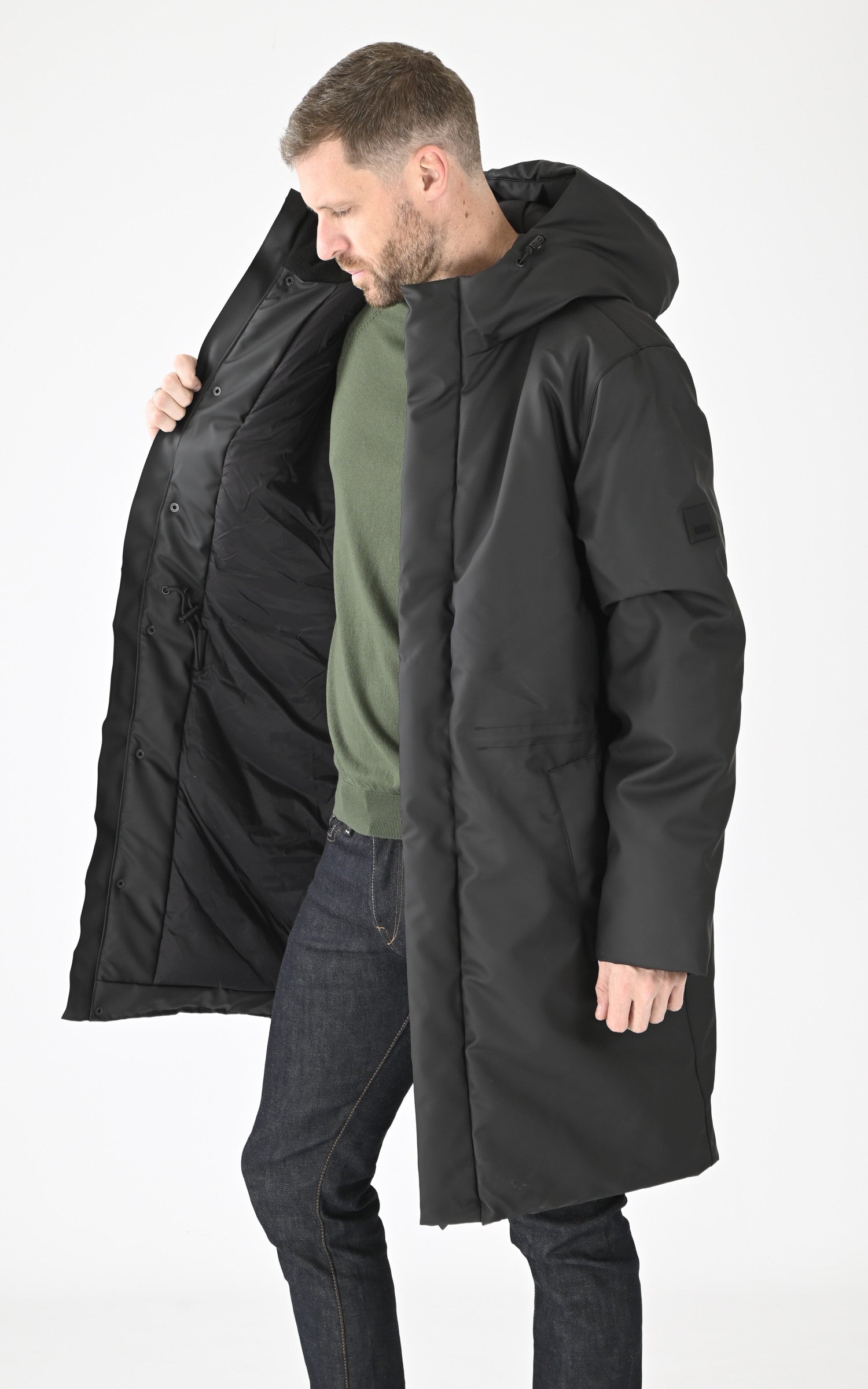 A "15940 ASKIM LONGER" Noir Rains 3/4 Mixte interior photo 3