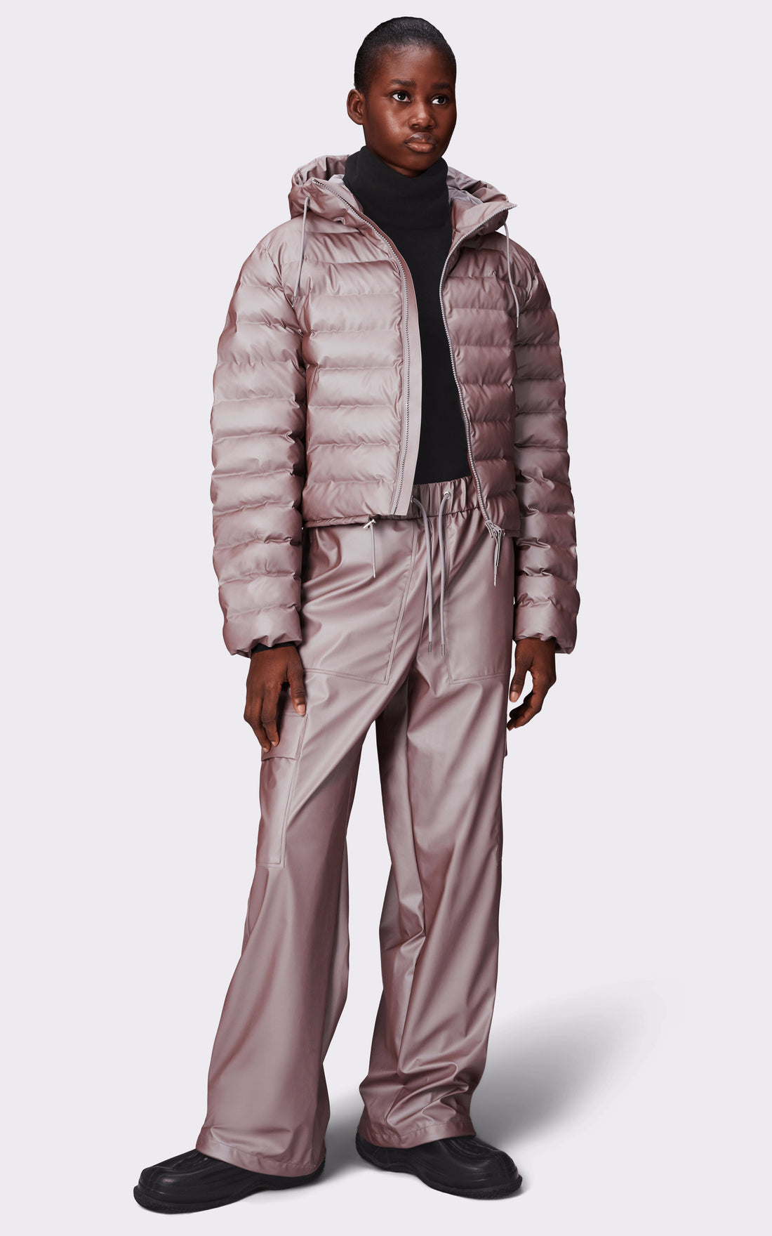 A "15820 LOHJA PUFFER" Violet Rains Bl Doudoune Mixte details photo