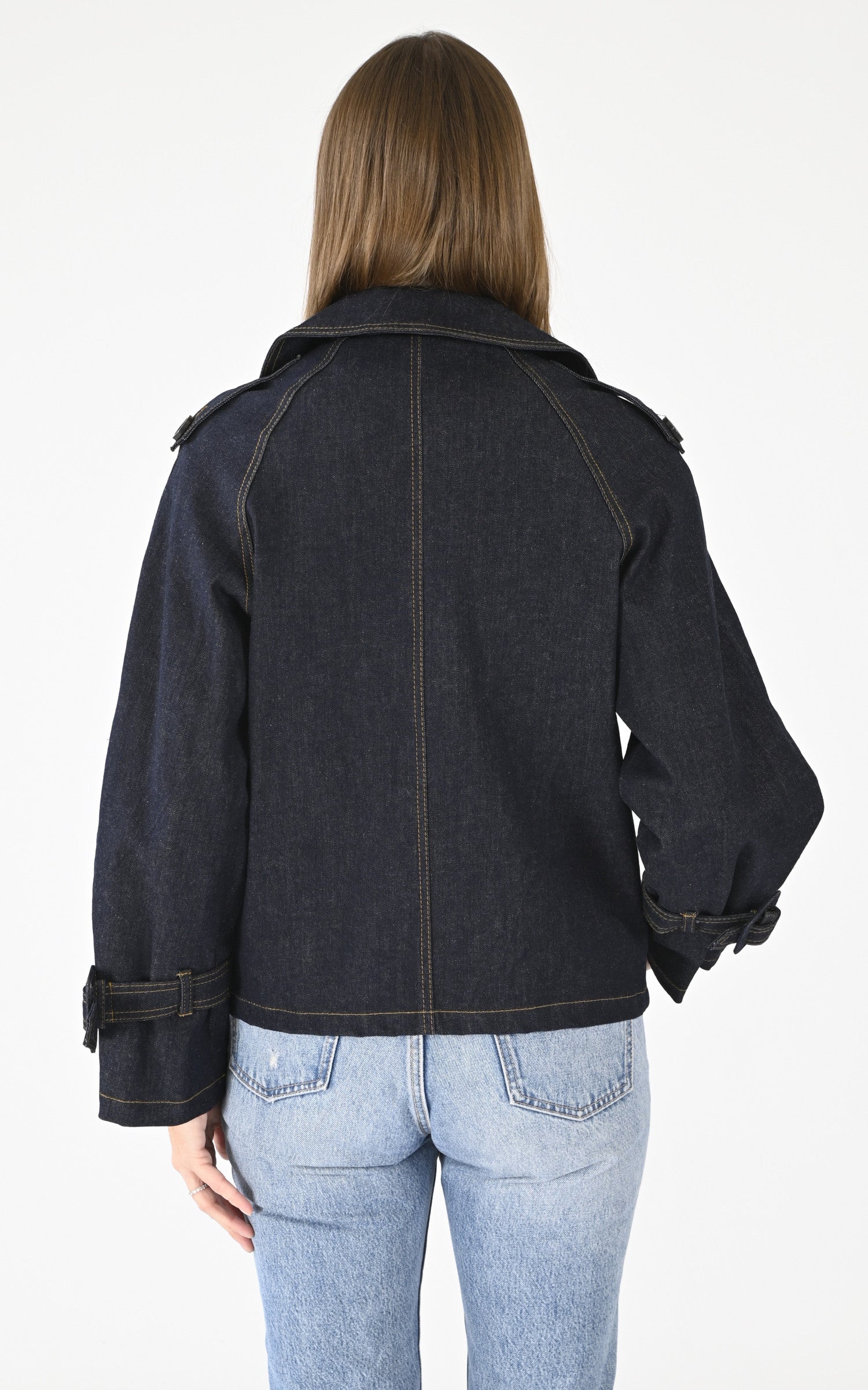 A "LOUANE 64858" Bleu Oakwood Veste Femme back photo