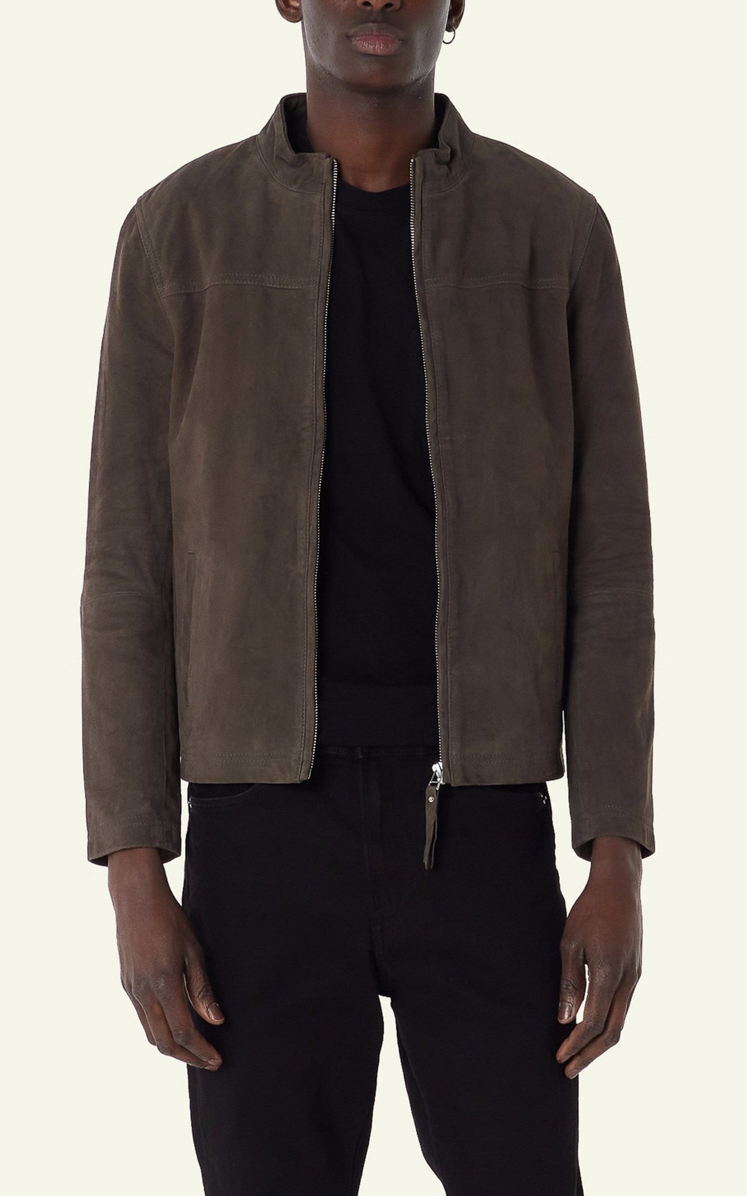A "SYLVINO" Smoke Serge Pariente Blouson Homme interior photo