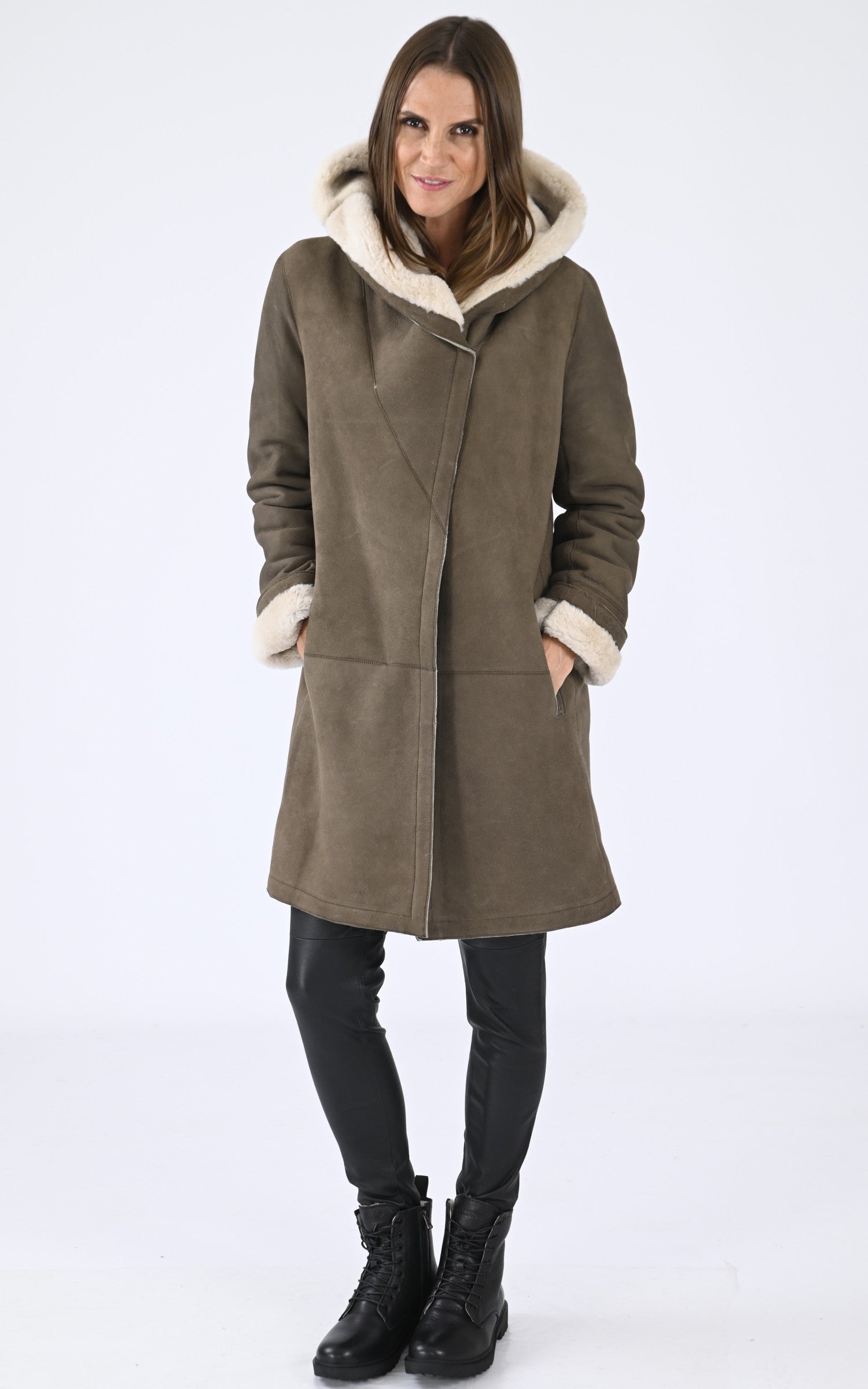 A "H969" Taupe Levinsky 3/4 Femme closed photo