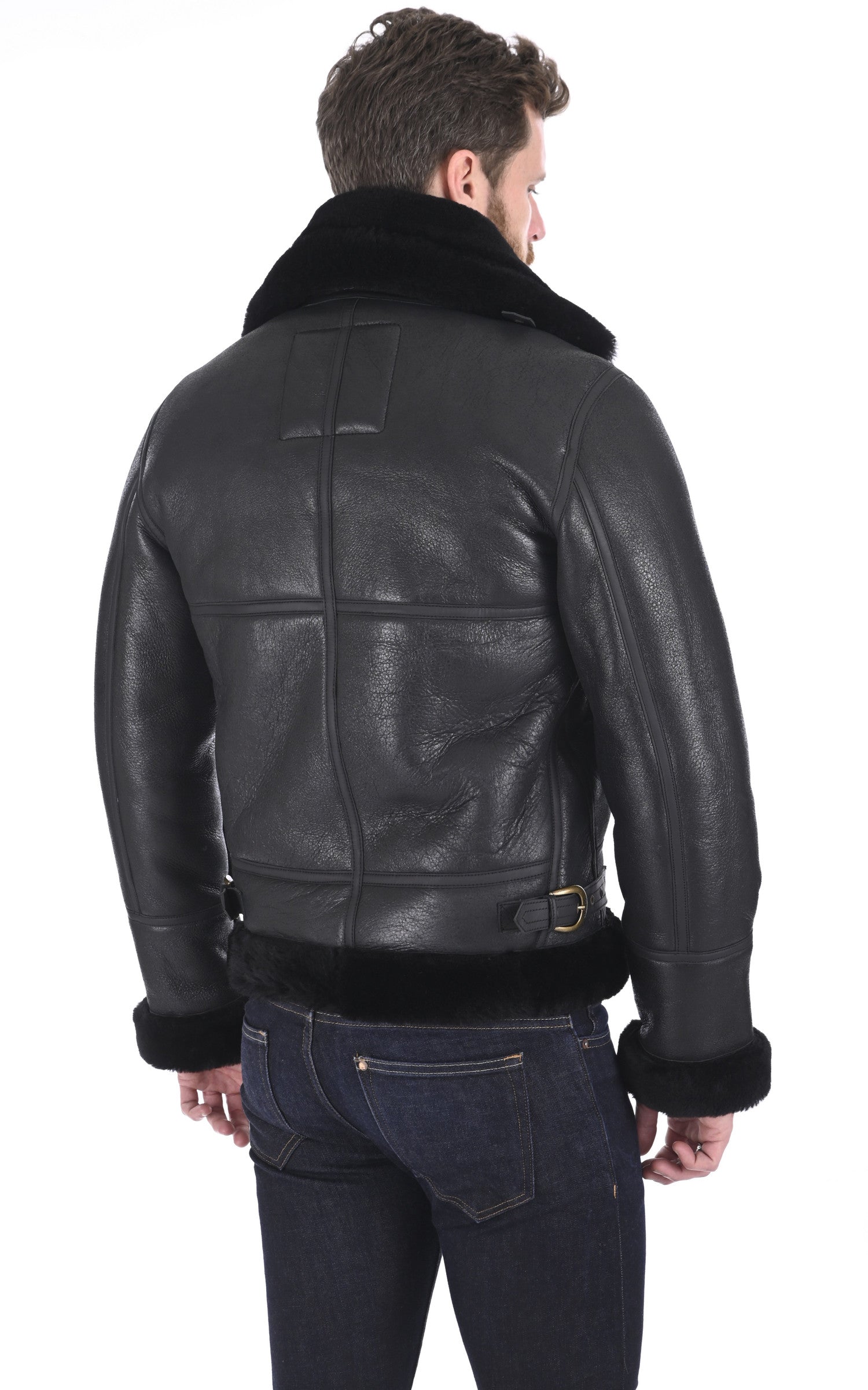 A "LC1259" Noir Schott Bombardier Homme back photo